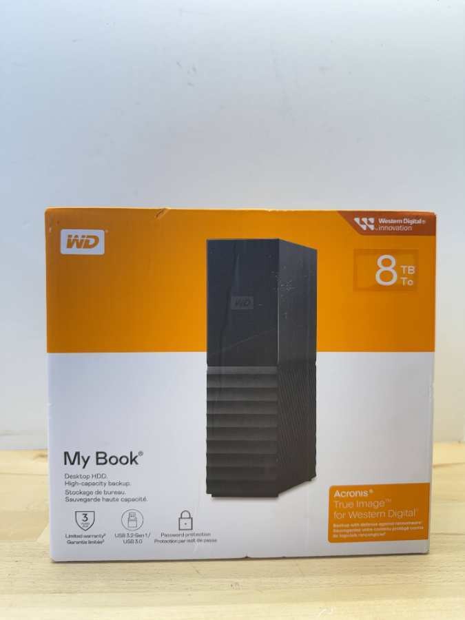WD My Book 8TB Desktop HDD External Hard Drive USB 3.0 Model WDBBGB0080HBK-NEWM WD My Book 8TB Desktop HDD External Hard Drive USB 3.0 Model WDBBGB0080HBK-NEWM