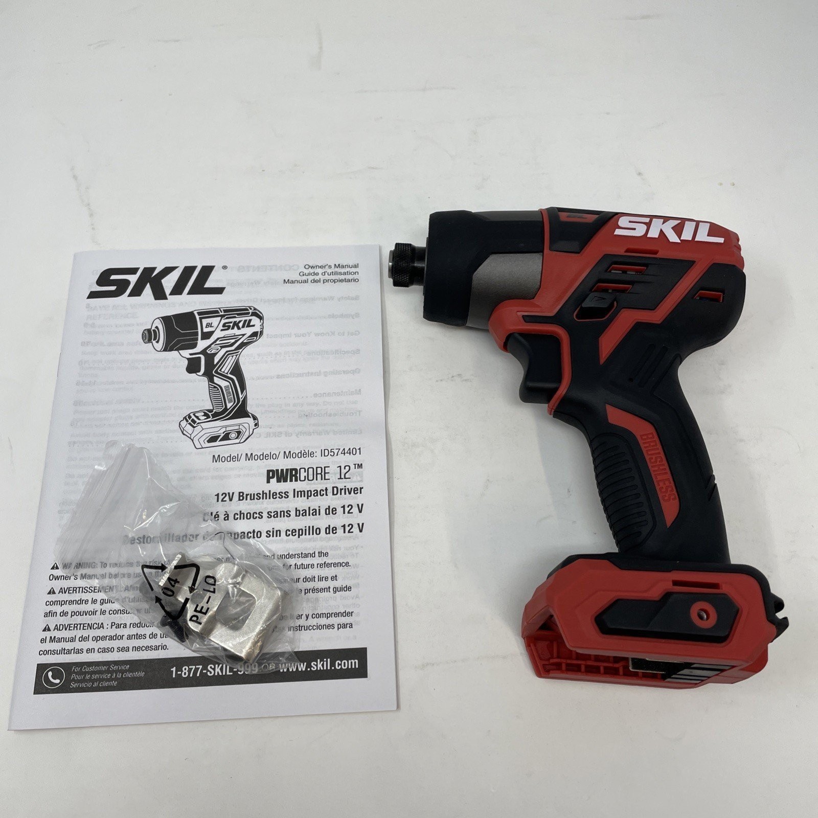 SKIL PWRCORE 12 Volt 12V Brushless 1/4 Hex Impact Driver ID574401 Tool Only SKIL PWRCORE 12 Volt 12V Brushless 1/4 Hex Impact Driver ID574401 Tool Only