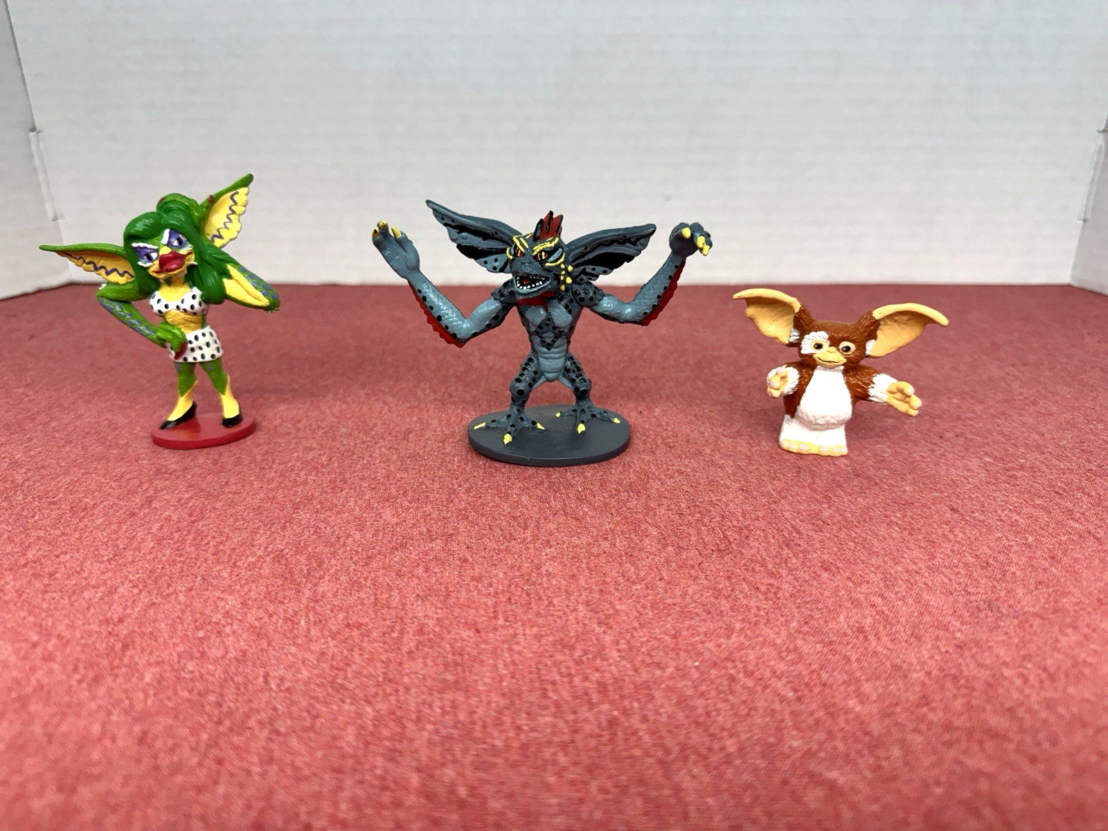 Vintage Gremlins Lot Of 3 Applause  WBI 1990 Figures Mohawk Gizmo Greta