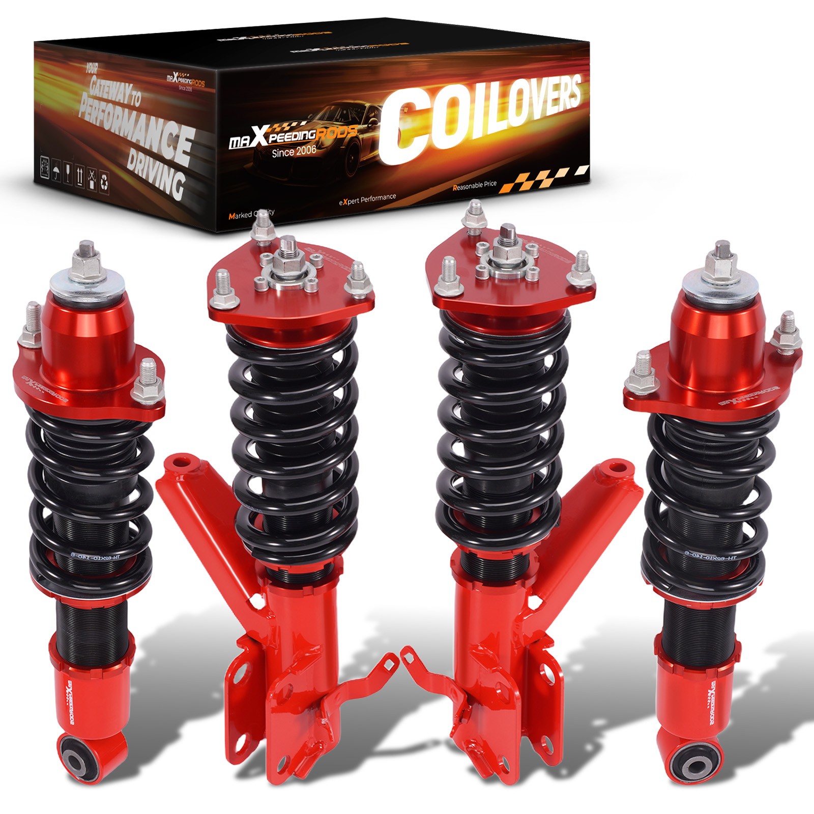 MaXpeedingrods Adjustable Coilovers Lowering Kit for Honda Civic 2001-2005