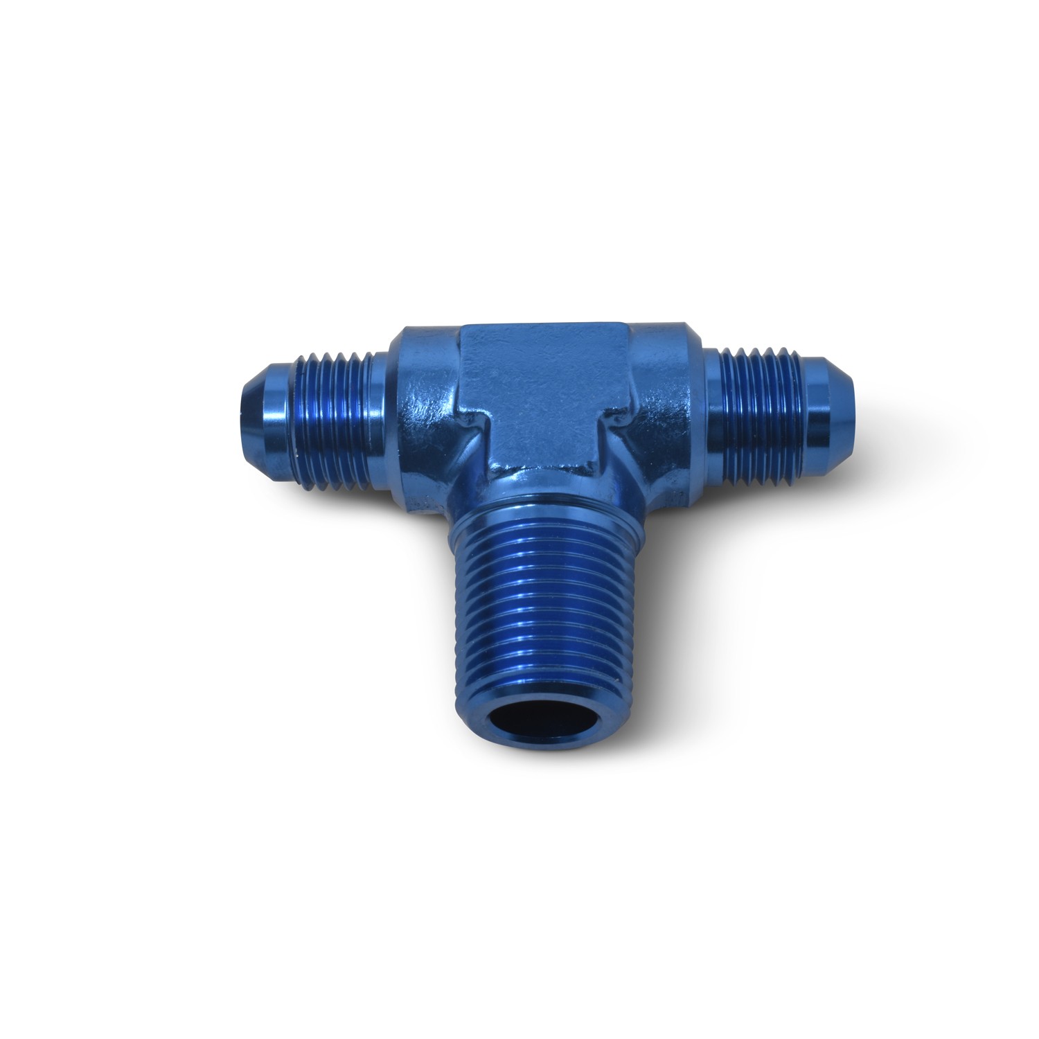 RUSSELL 6AN to 3/8 Pipe Tee Blue- 660120 RUSSELL 6AN to 3/8 Pipe Tee Blue- 660120