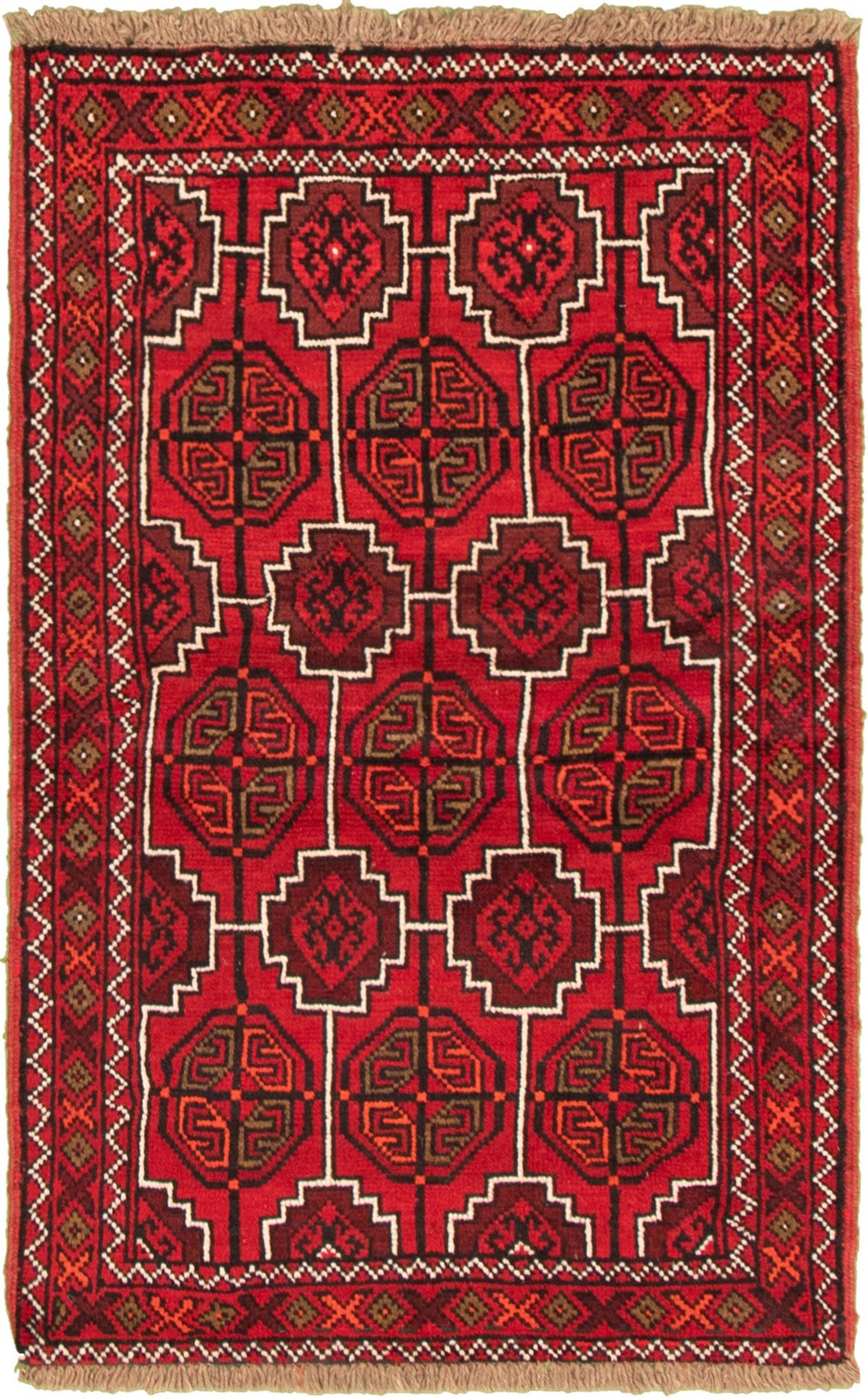 Traditional Vintage Hand-Knotted Area Rug 3\'6\