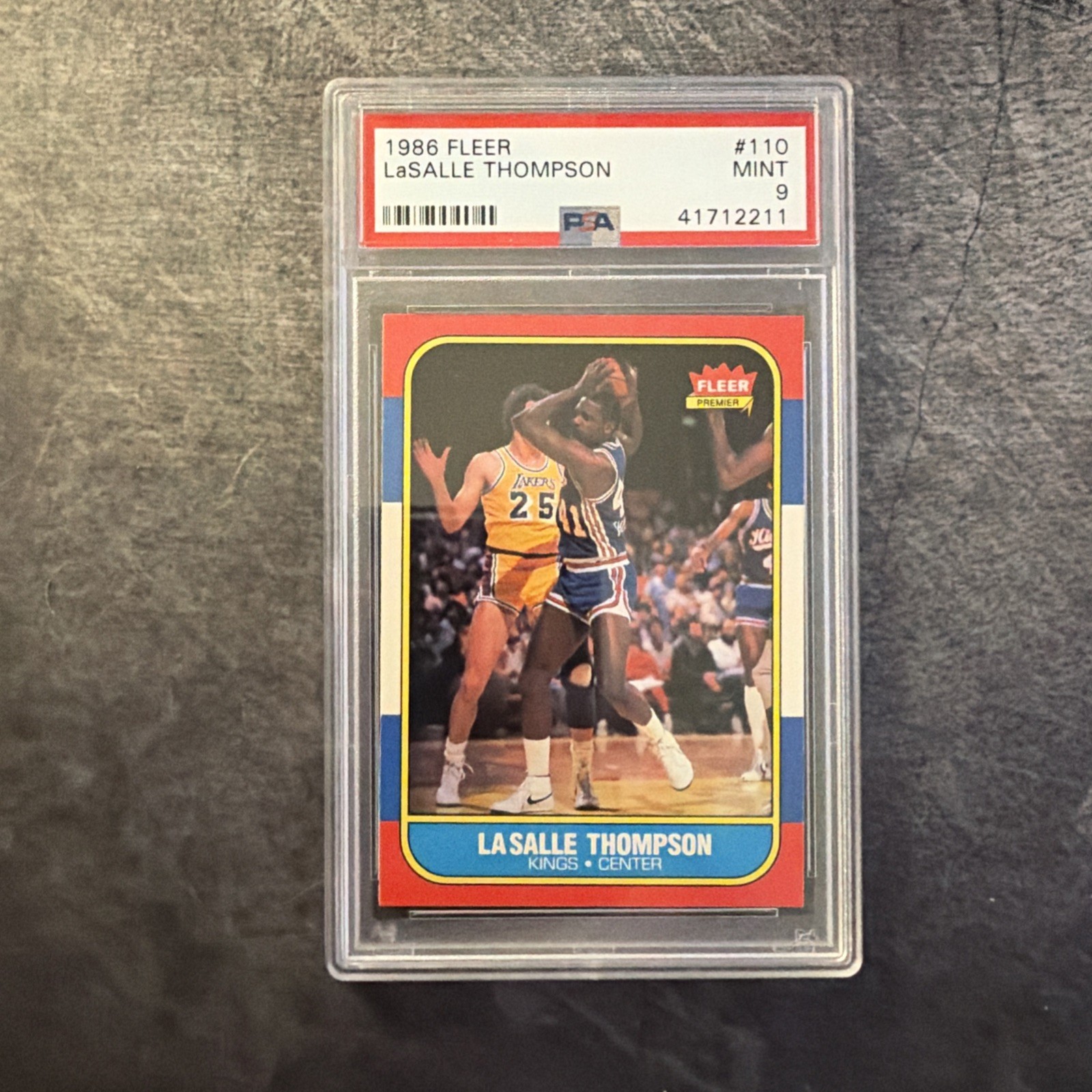 1986-87 Fleer LaSalle Thompson #110 PSA 9 1986-87 Fleer LaSalle Thompson #110 PSA 9