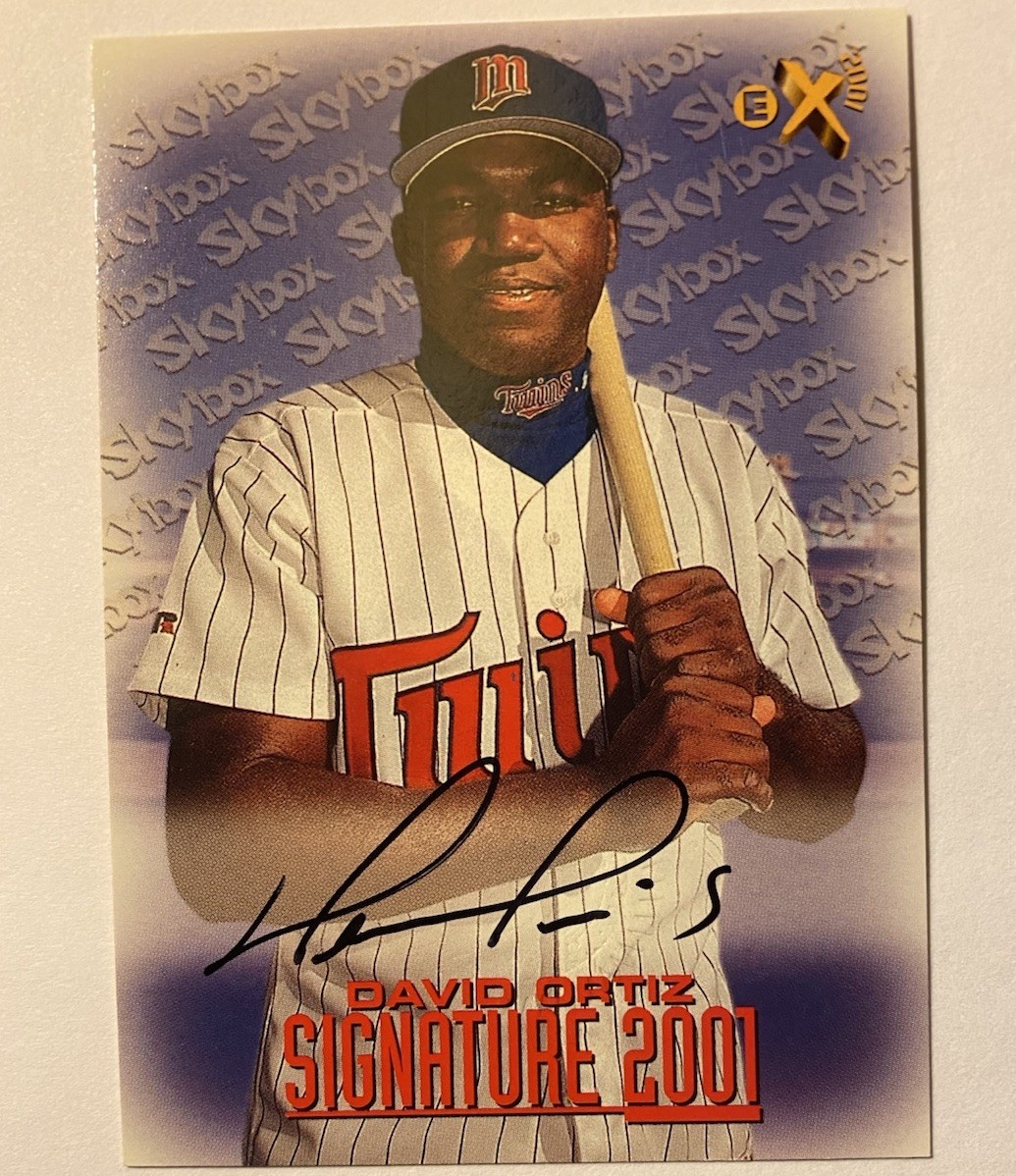 David Ortiz Auto - 1998 Fleer Skybox - EX 2001 - Signature 2001 Insert - HOF David Ortiz Auto - 1998 Fleer Skybox - EX 2001 - Signature 2001 Insert - HOF