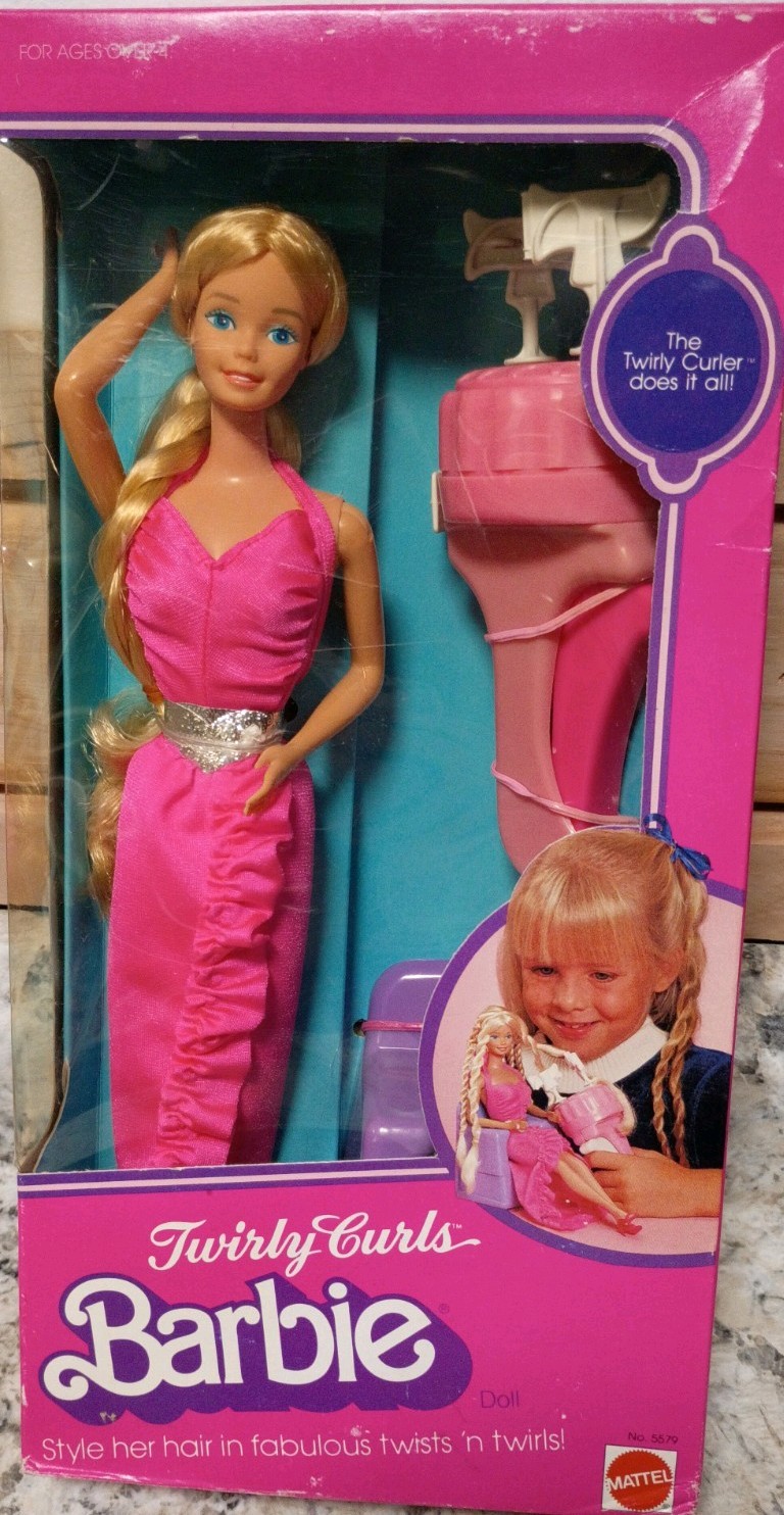 Vintage Mattel Barbie  1982 Twirly Curls Barbie Mattel NIB  Rare