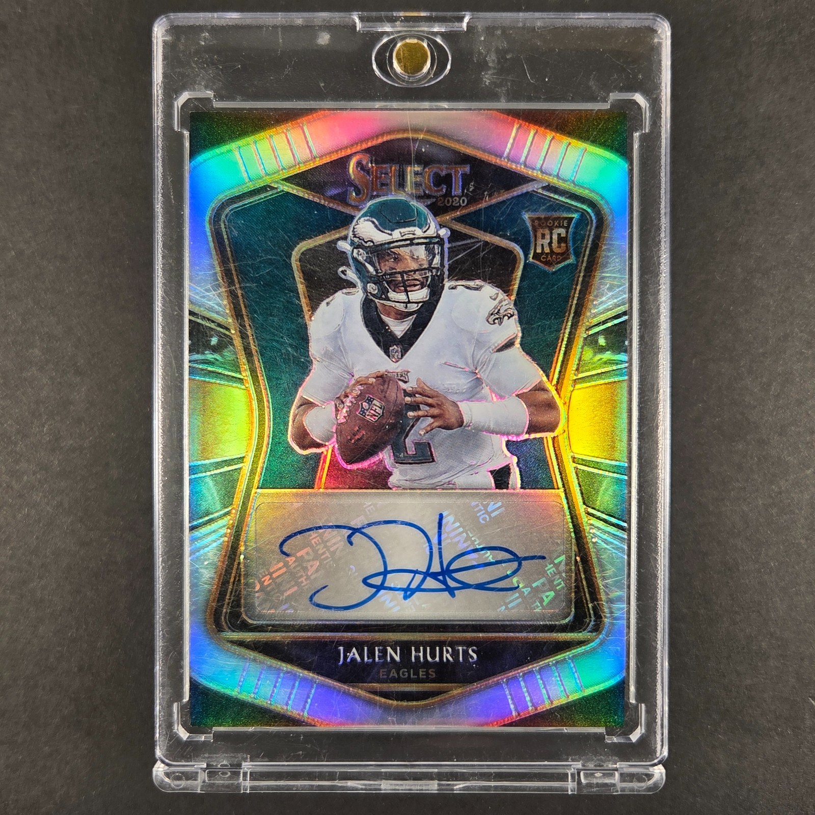 2020 Panini Select JALEN HURTS Rookie Auto 82/99 #RS-JHU (RC) (AU)