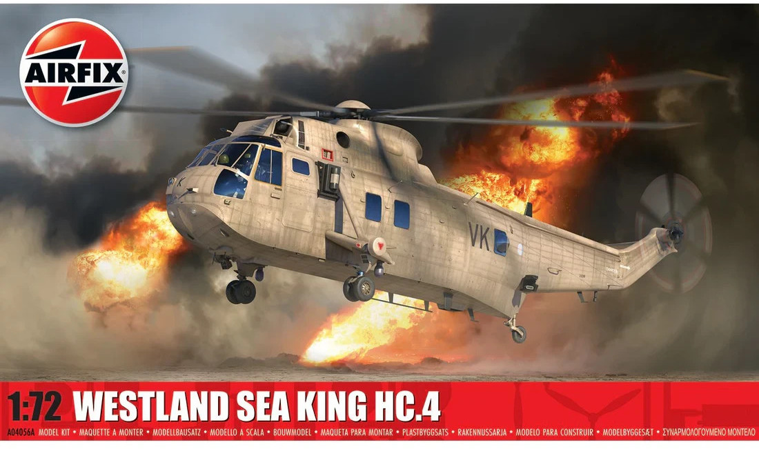 Airfix Products A04056A 1:72 Westland Sea King HC.4 Helicopter Plastic Model Kit