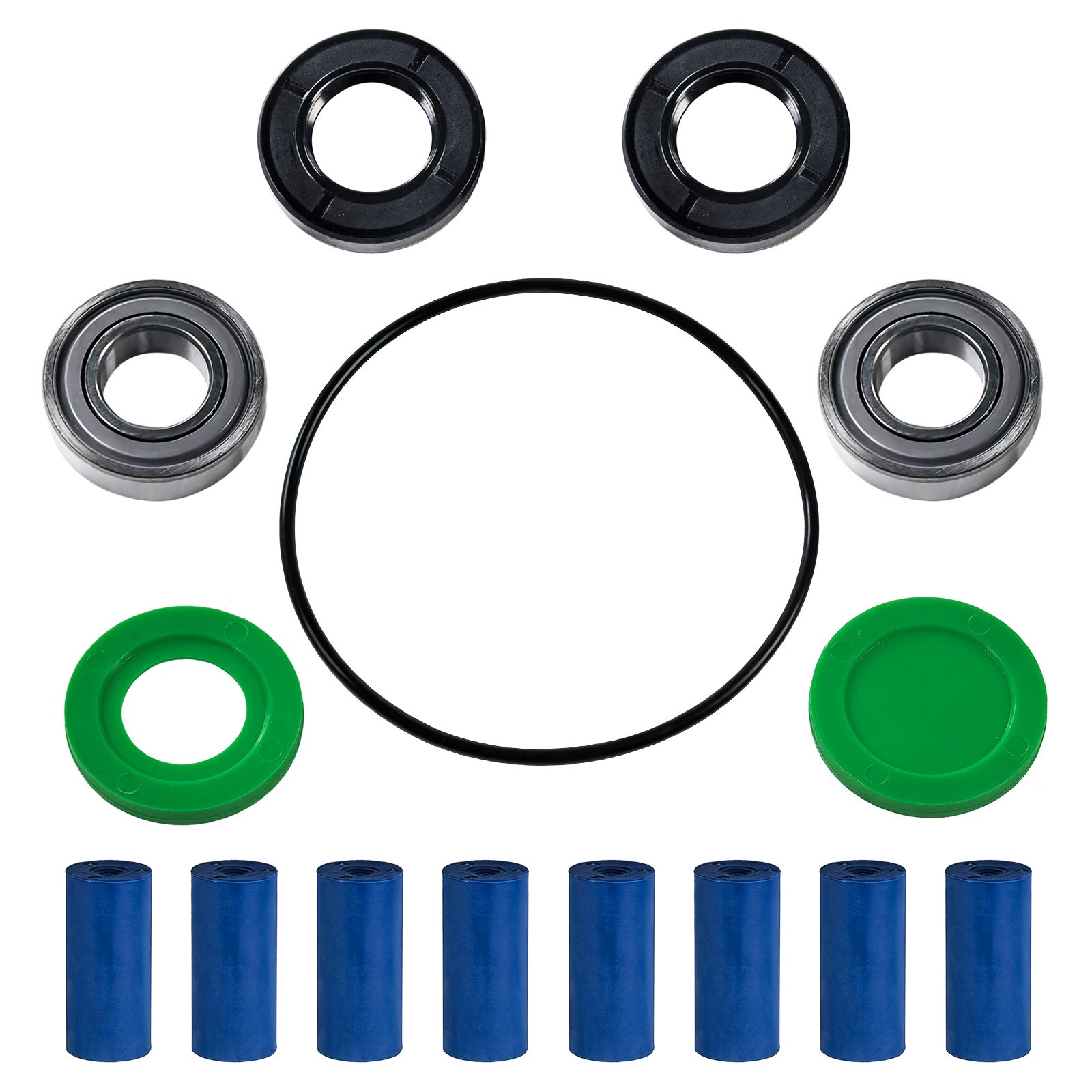 For Hypro 7560 Pump Roller Repair Kit 3430-0381 8 Rollers Viton Seals Bearings
