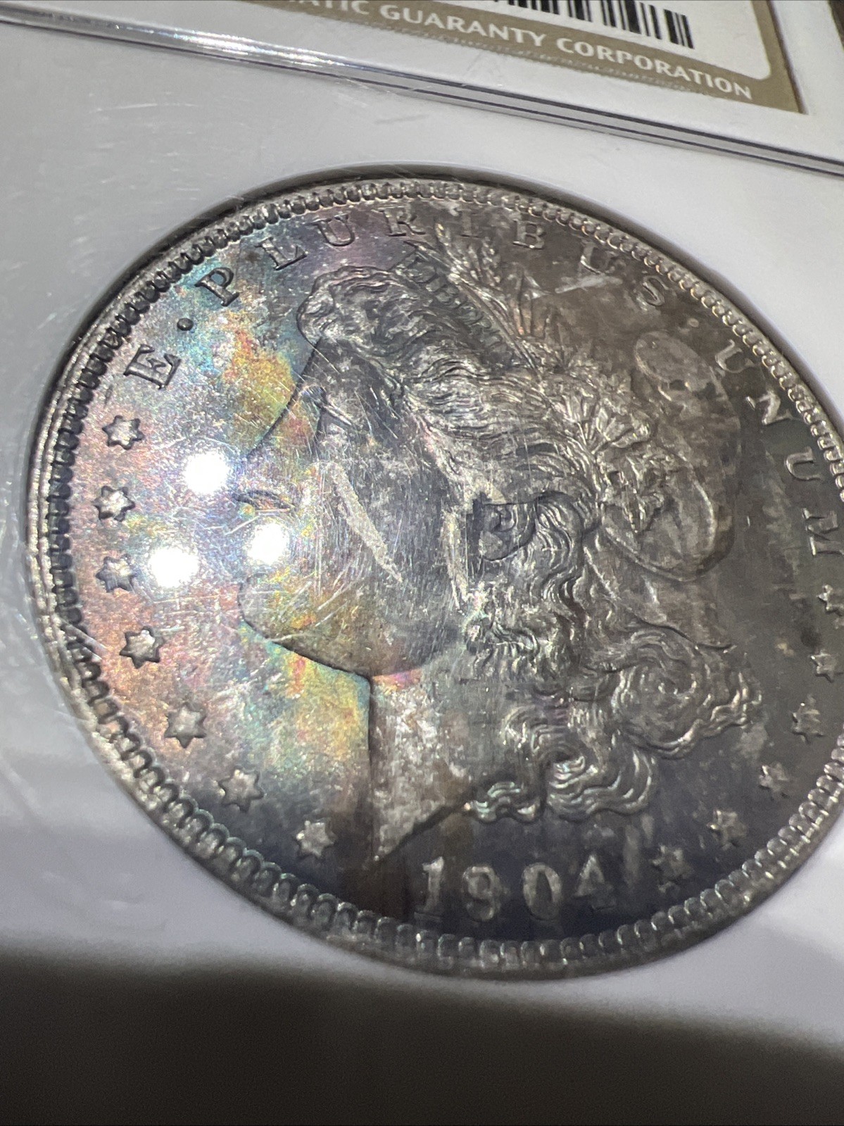 1904 O NGC MS64 Toned Morgan Silver Dollar $1 Blueberry Toning 1904 O NGC MS64 Toned Morgan Silver Dollar $1 Blueberry Toning