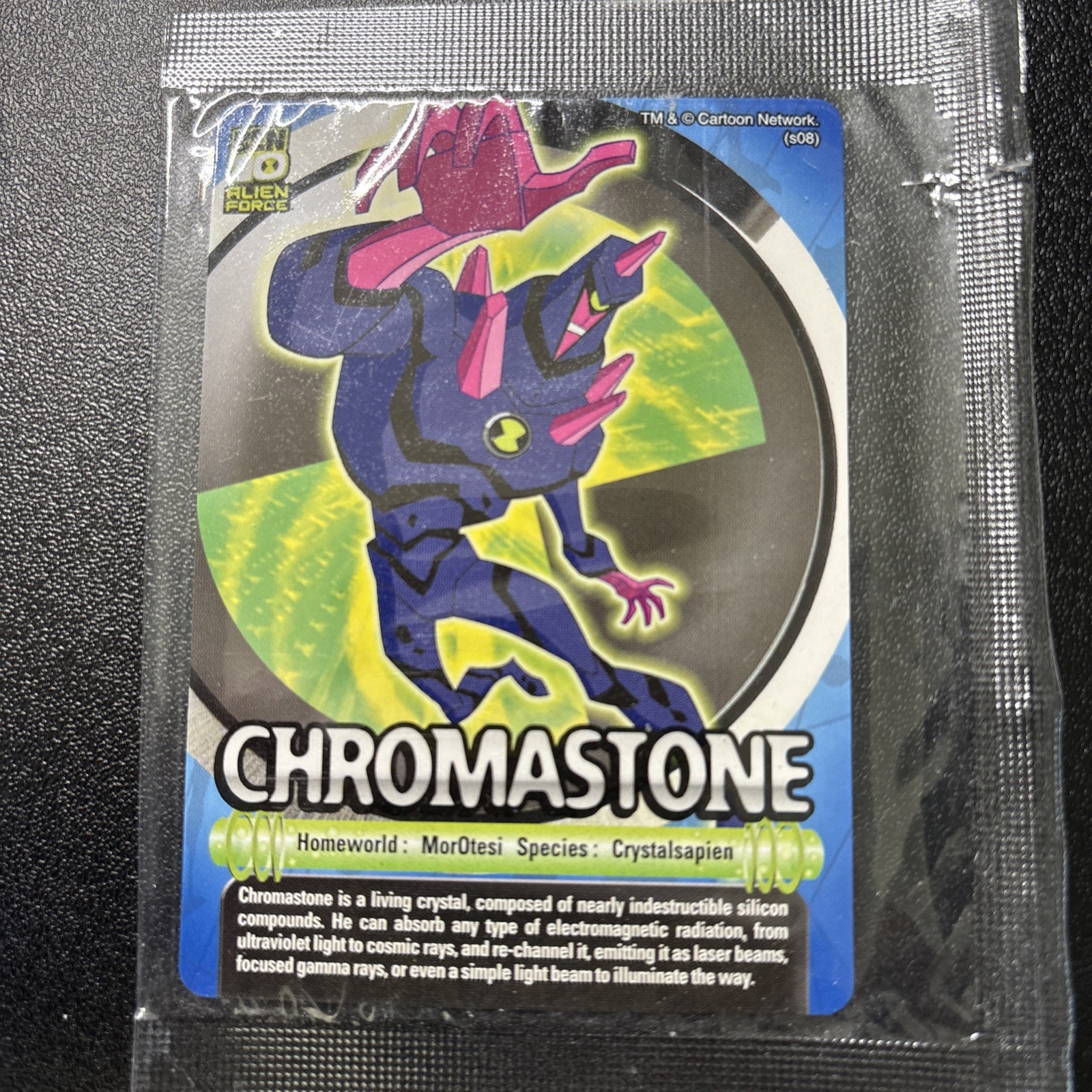 Chromeastone Ben 10 Alien Force Trading Card Rare Cartoon Network Chromeastone Ben 10 Alien Force Trading Card Rare Cartoon Network