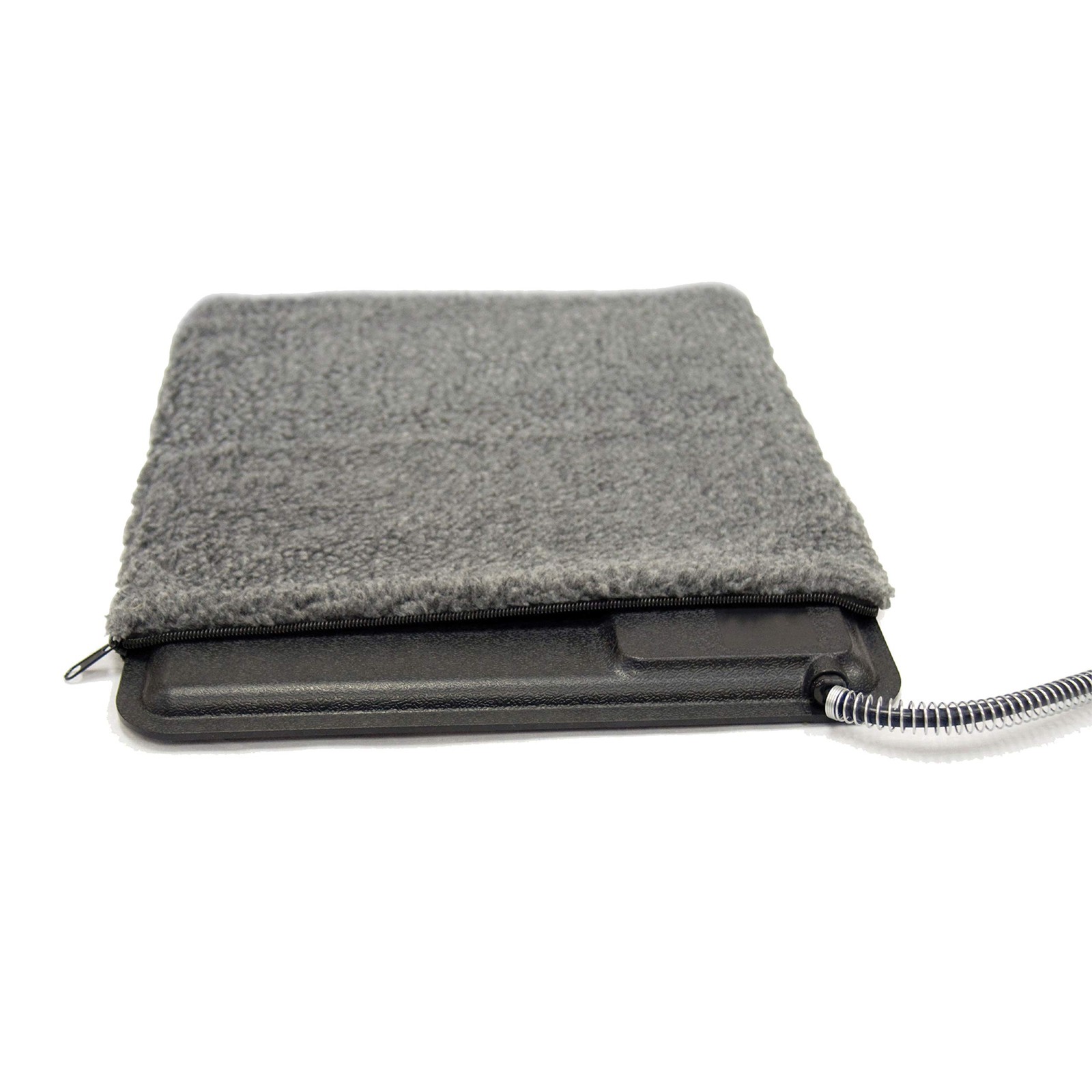 Outdoor Heated Cat Pad Replacement Cover - Soft Breathable Gray Fleece