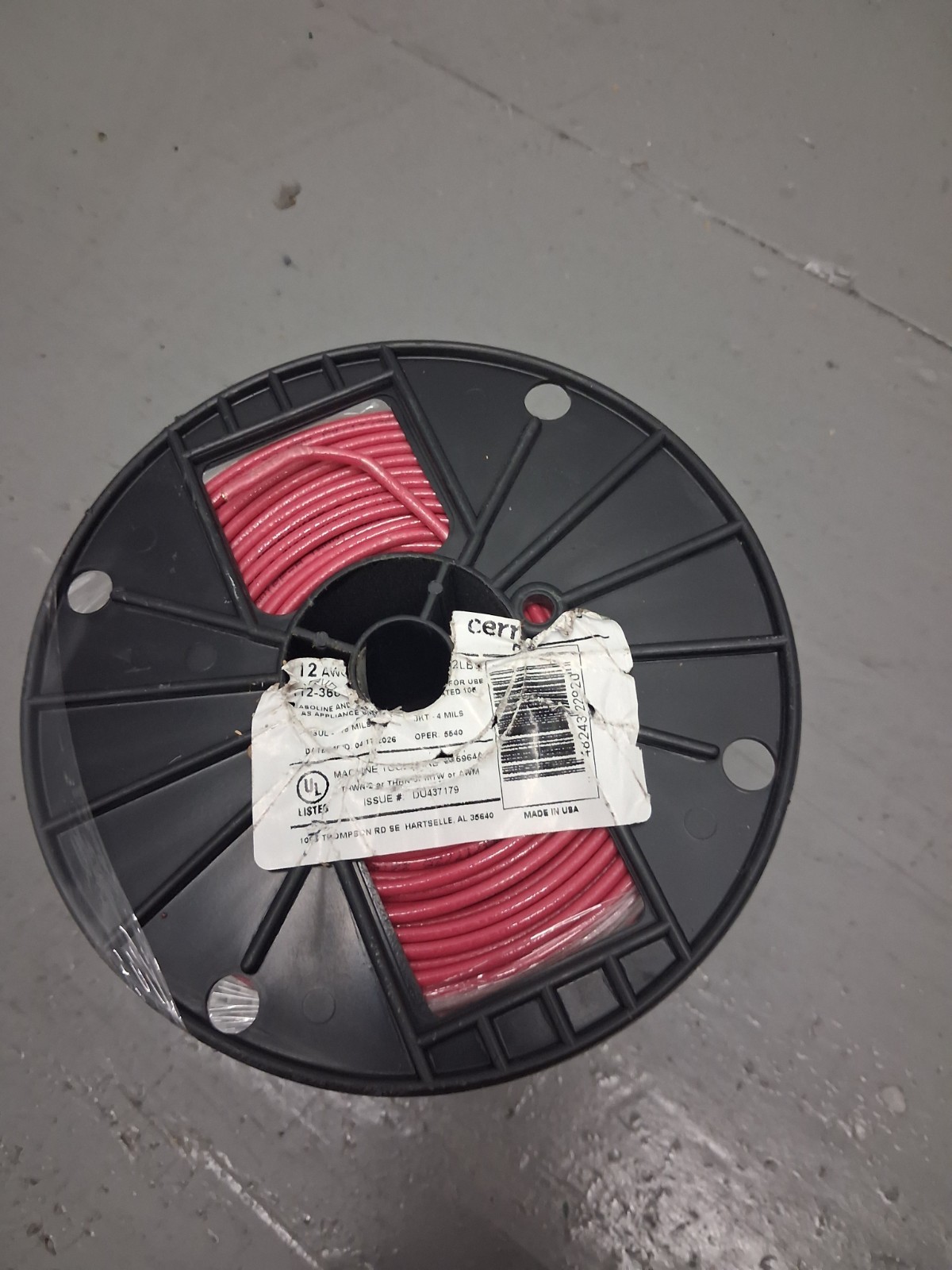 12 AWG Stranded Wire 500 ft (red) 12 AWG Stranded Wire 500 ft (red)