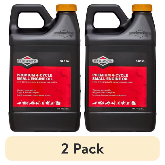 Briggs & Stratton 4-Cycle 48 Oz Oil SAE-30 for Small Engines pack of 2 Briggs & Stratton 4-Cycle 48 Oz Oil SAE-30 for Small Engines pack of 2