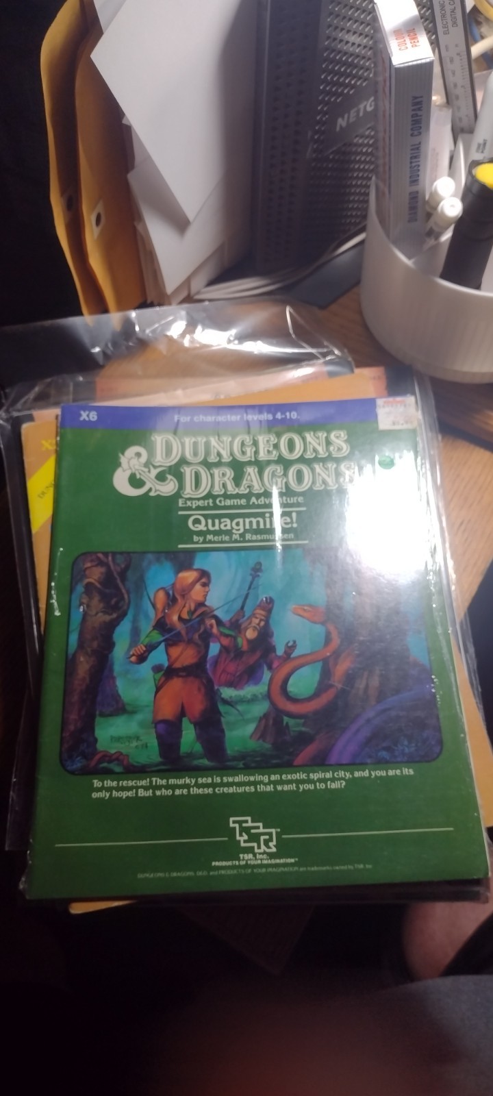 Dungeons & Dragons AD&D D&D Module Quagmire 9181 X6 Shrink Wrapped