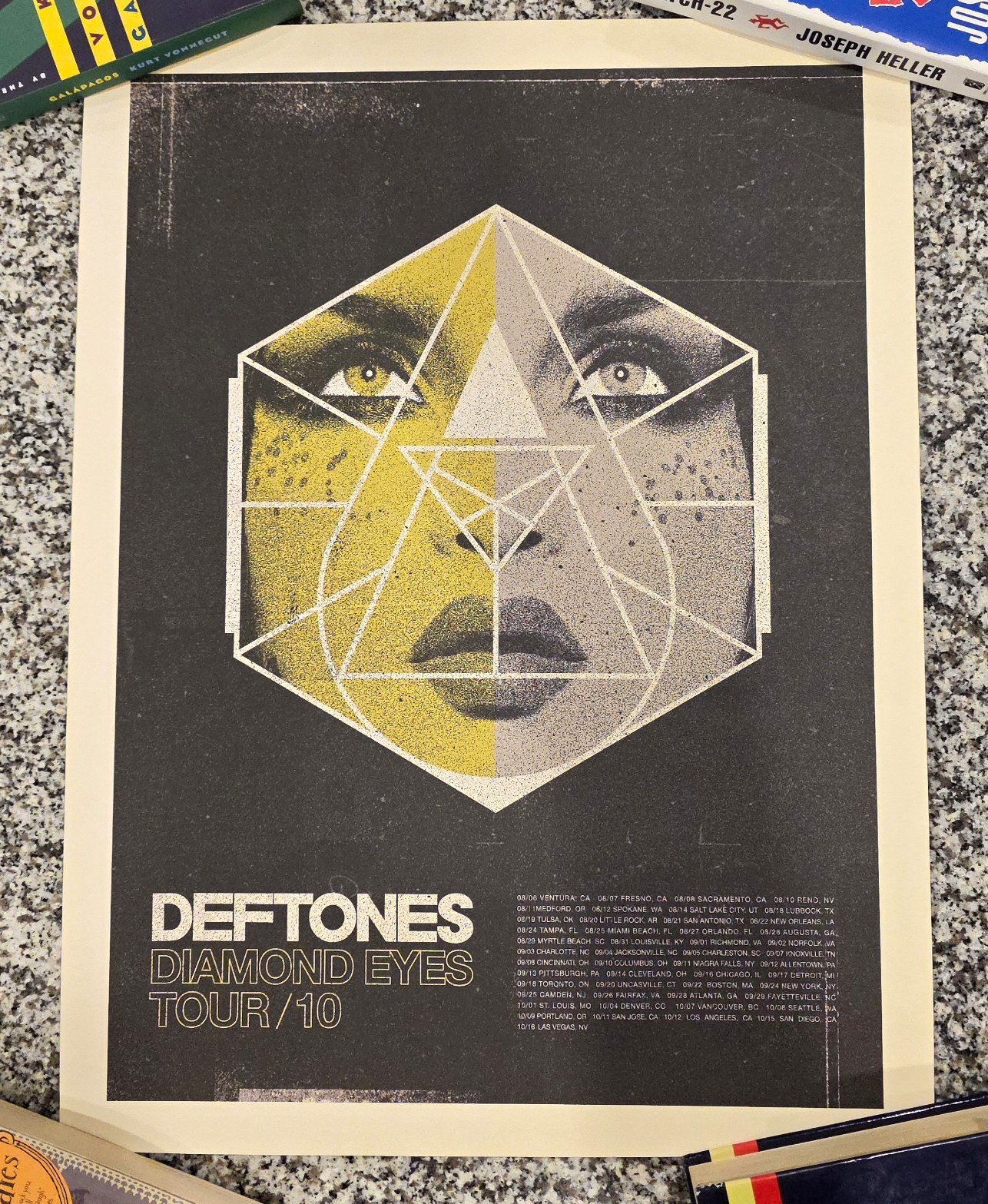 AUTHENTIC Deftones Diamond Eyes 2010 Tour Poster 24x18 Unframed AUTHENTIC Deftones Diamond Eyes 2010 Tour Poster 24x18 Unframed