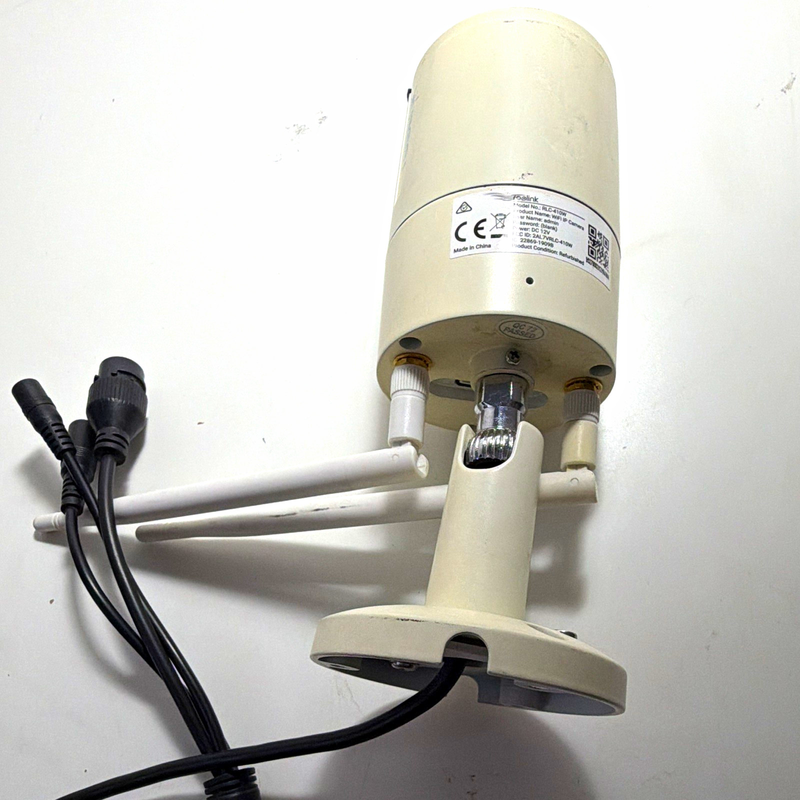 Reolink RLC-410W Bullet IP Camera Wi-Fi/Wired White Indoor/Outdoor