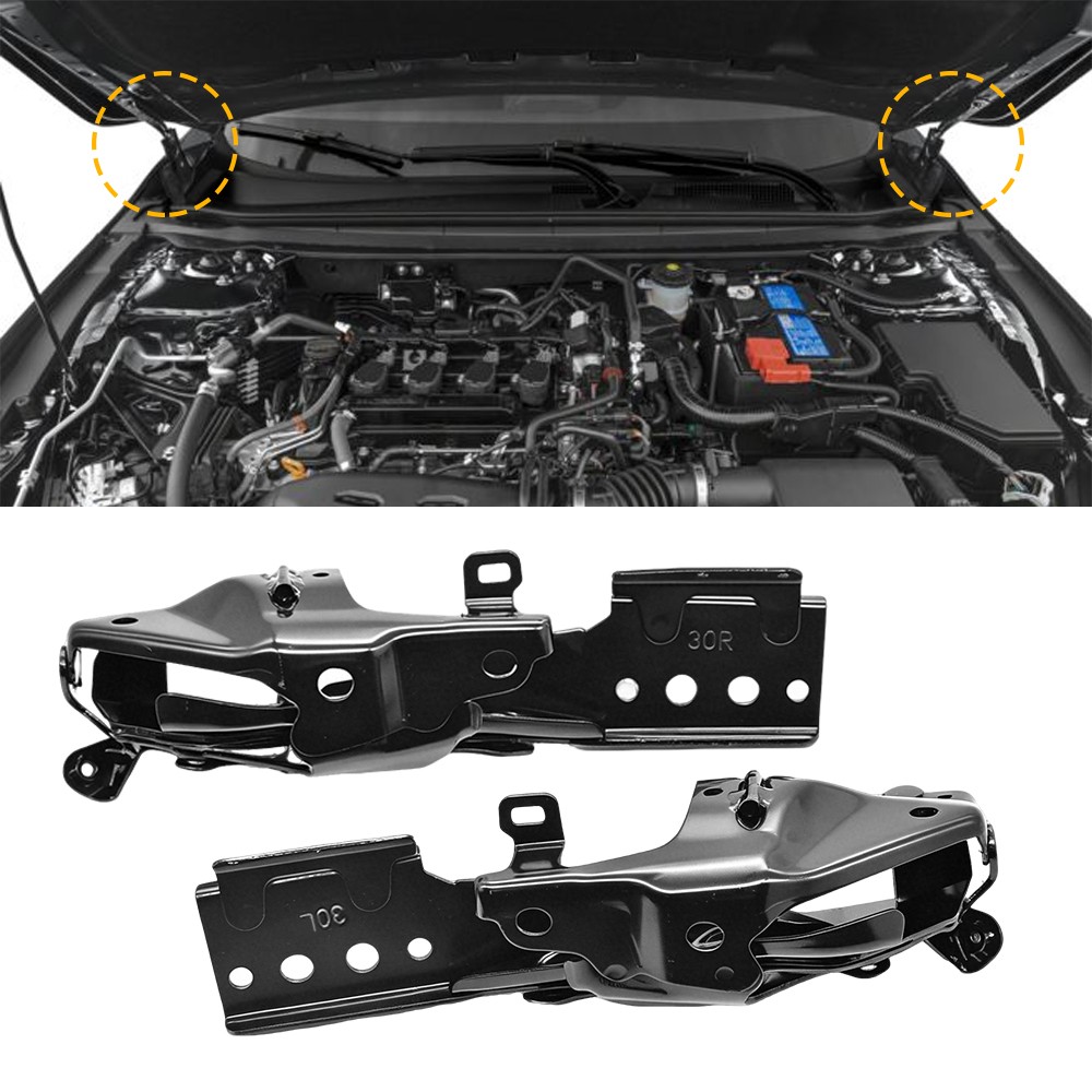 2X Hood Hinge Left & Right Side HO1236159 HO1236160 for Honda Accord 2023-2026 2X Hood Hinge Left & Right Side HO1236159 HO1236160 for Honda Accord 2023-2026