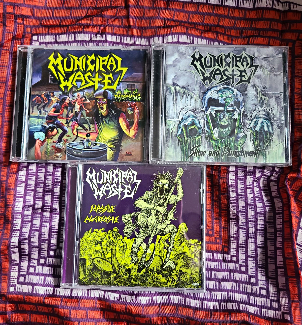 lot of 3 municipal waste thrash metal cds lot of 3 municipal waste thrash metal cds