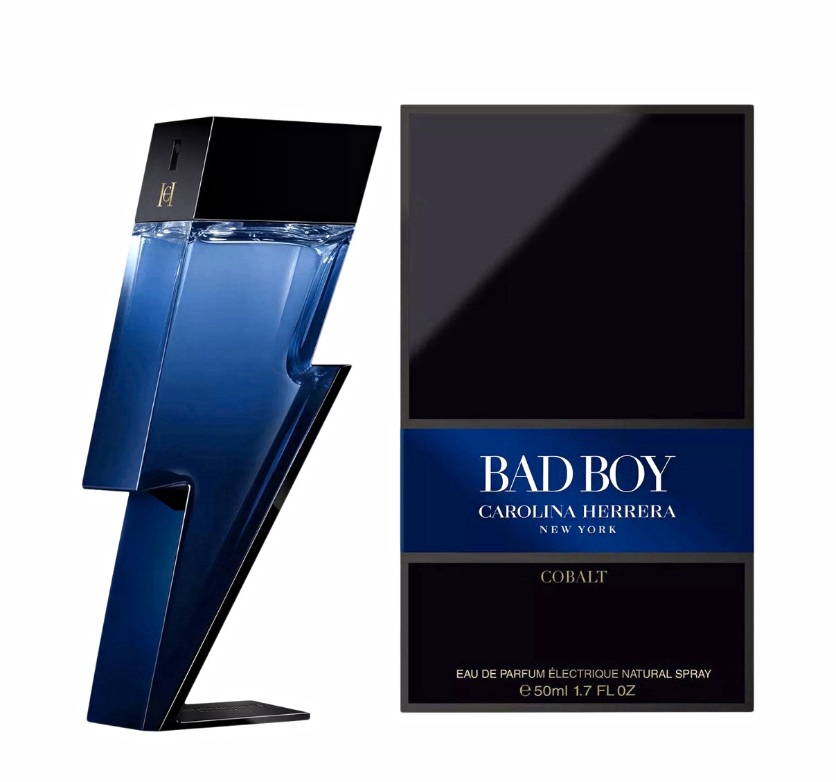 Carolina Herrera Bad Boy Cobalt Eau de Parfum EDP Spray Regular Size 1.7 fl oz