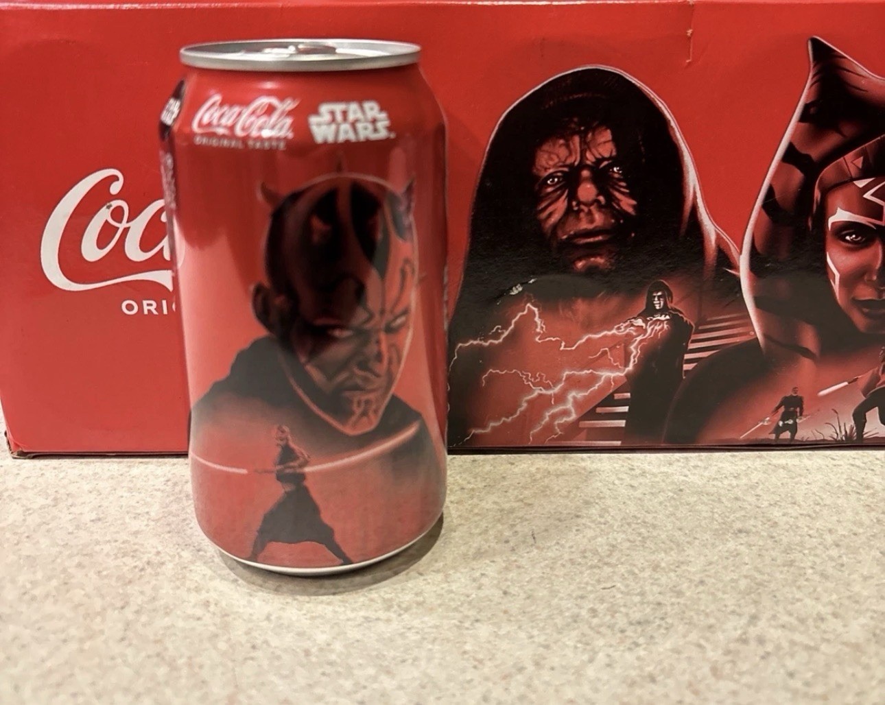 COCA COLA Darth Maul UNOPENED STAR WARS limited edition New Sealed New Can 2025