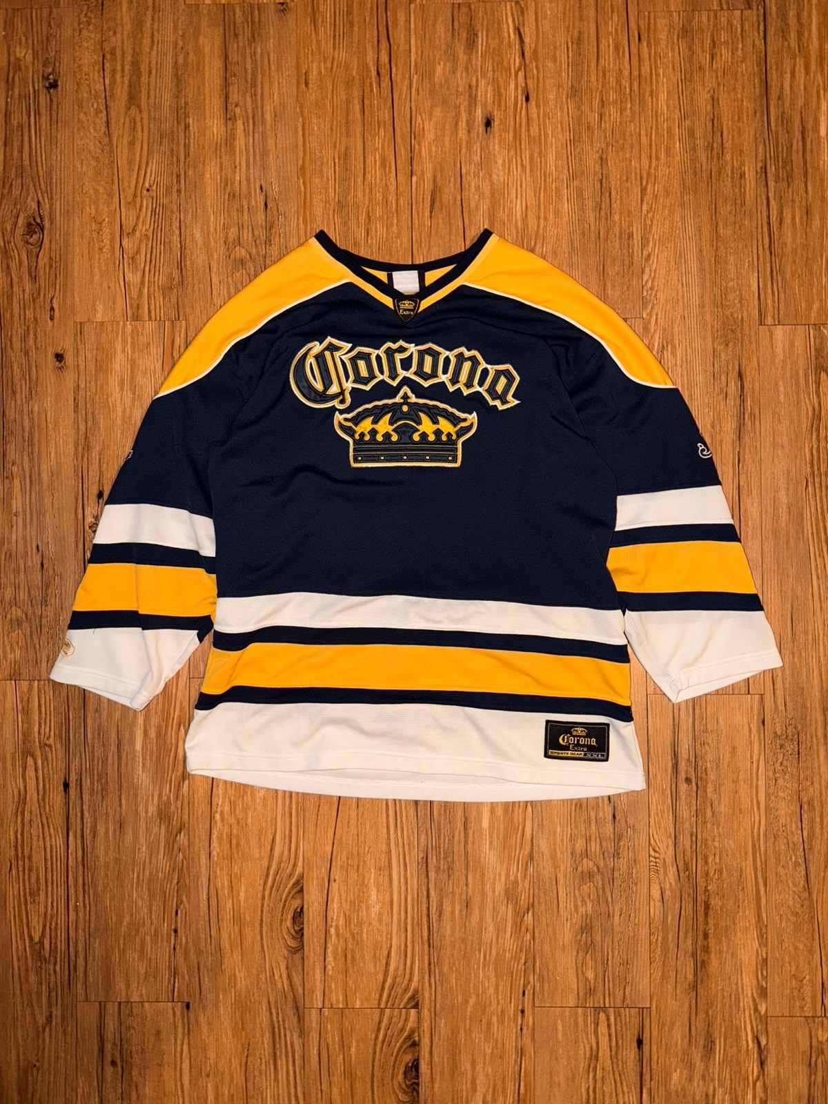 Super Sick Vintage Corona extra Hockey Jersey Mens Super Sick Vintage Corona extra Hockey Jersey Mens