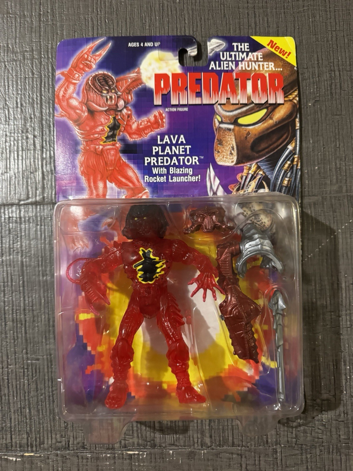 1994 Kenner Aliens Ultimate Alien hunter Lava Planet Predator New 1994 Kenner Aliens Ultimate Alien hunter Lava Planet Predator New