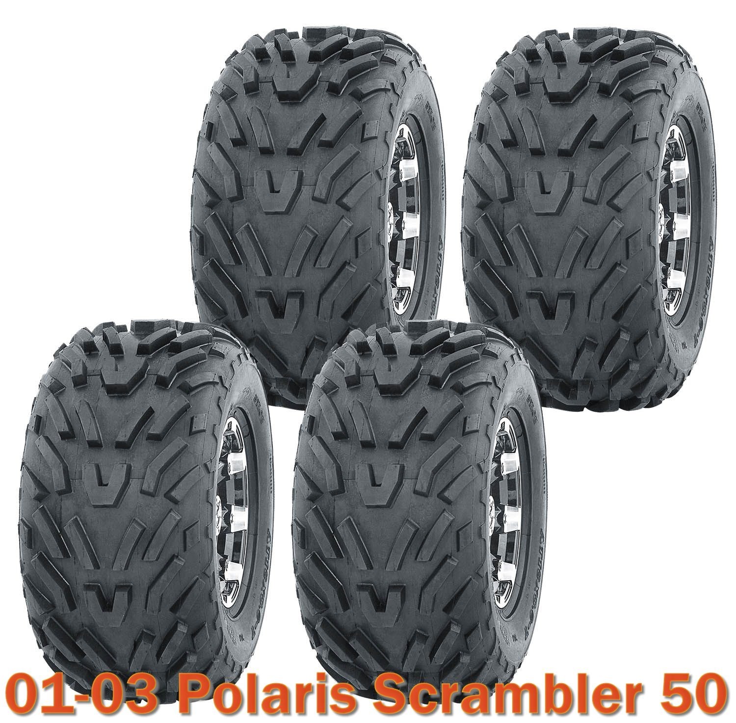 2001-2003 Polaris Scrambler 50 ATV complete Set of tires 16x8-7 4PR 2001-2003 Polaris Scrambler 50 ATV complete Set of tires 16x8-7 4PR
