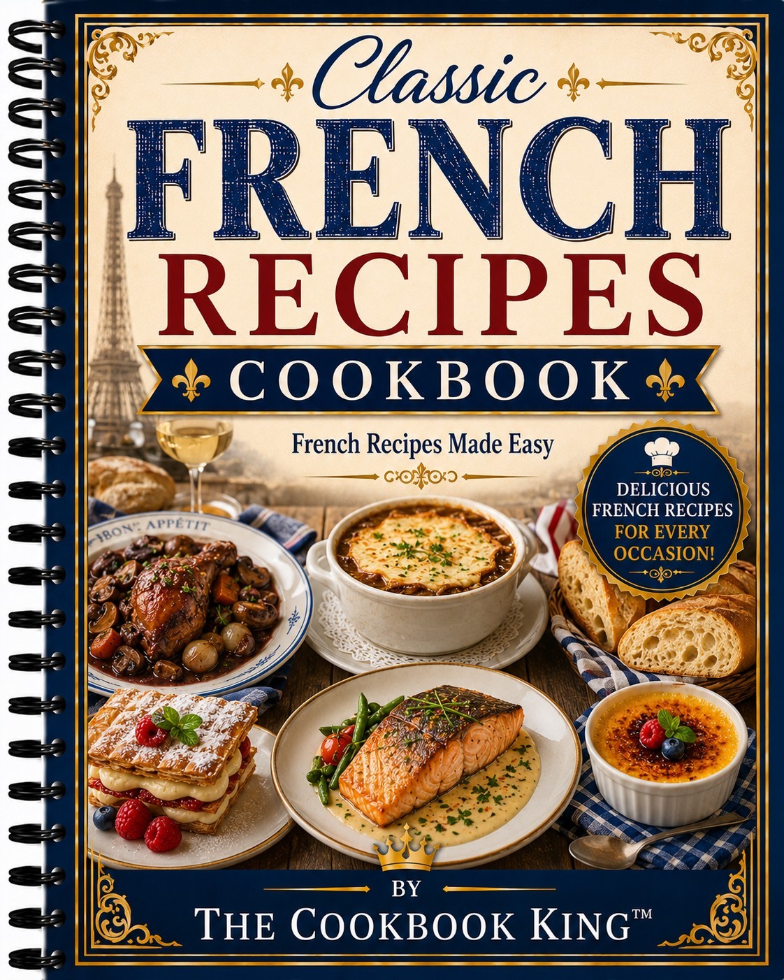 Cookbook Classic French Recipes Cookbook  + Vacation Certificate w/ cook book