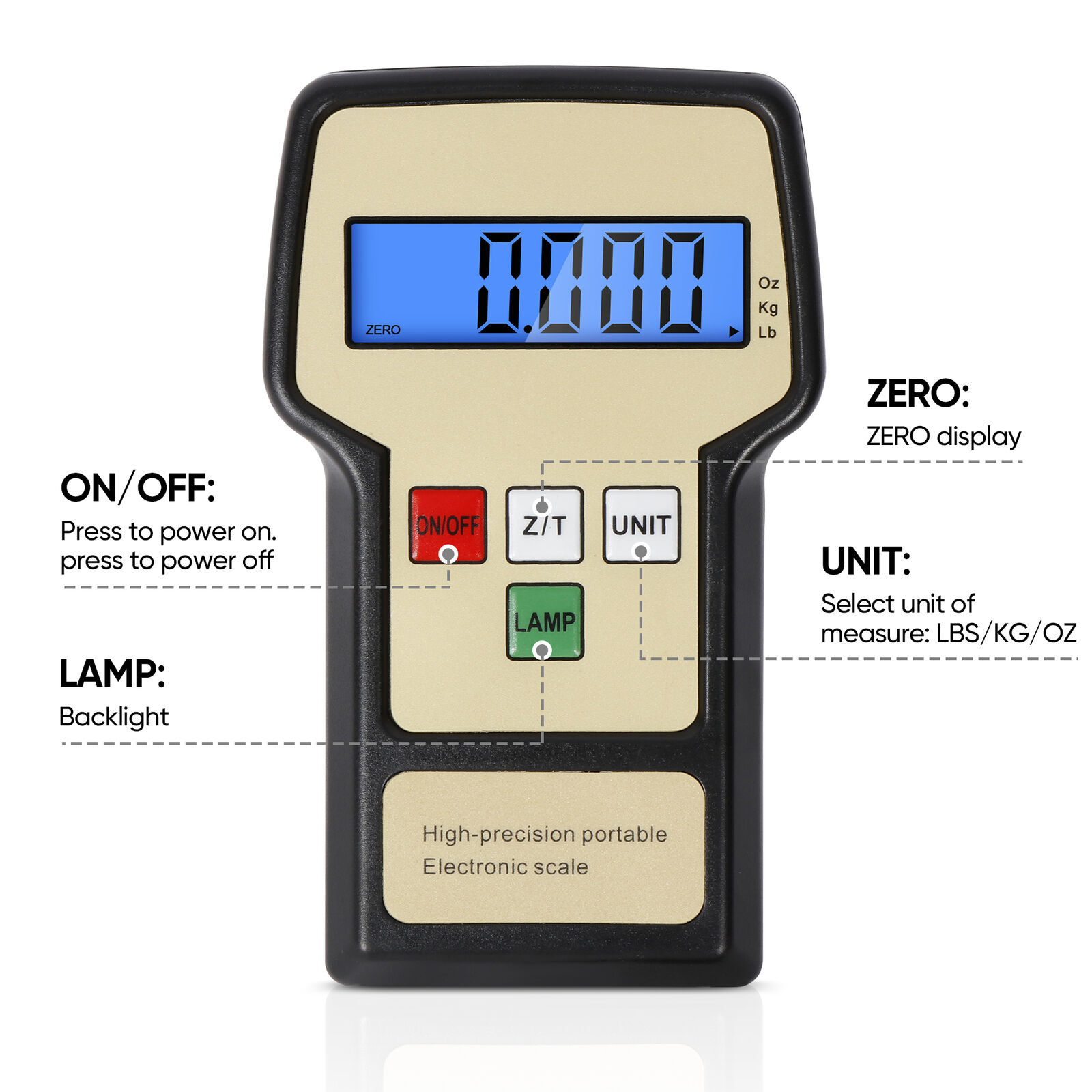 Refrigerant Charging Recovery Weight LCD Digital Scale 220LB HVAC A/C AC 