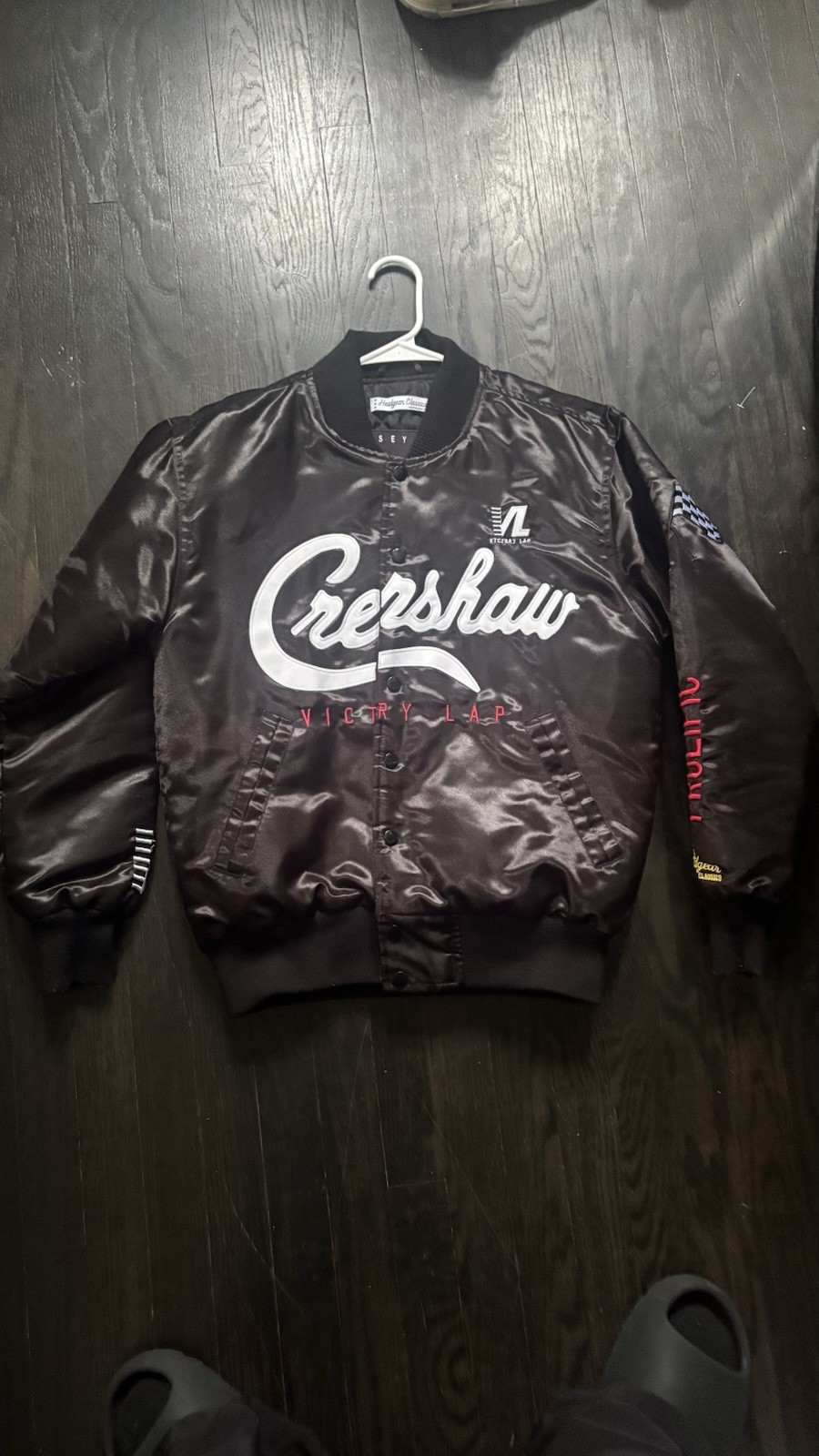 Headgear Classics Nipsey Hussle Crenshaw Victory Lap Jacket Size S, Black Headgear Classics Nipsey Hussle Crenshaw Victory Lap Jacket Size S, Black