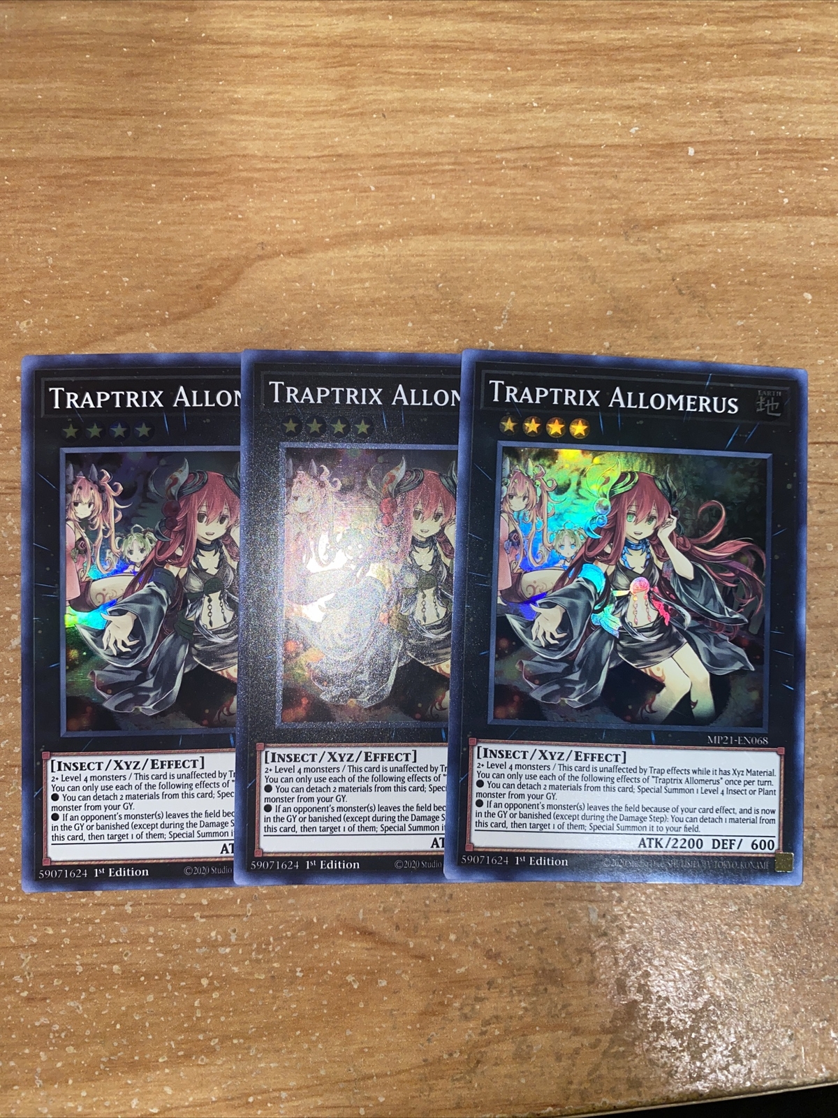 3x Yugioh Traptrix Allomerus MP21-EN068 Super Rare 1st Edition NM PLAYSET 🔥