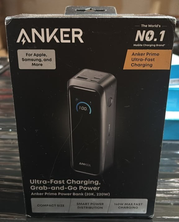 ANKER PRIME POWER BANK (20K, 220W) A110BH11 ANKER PRIME POWER BANK (20K, 220W) A110BH11