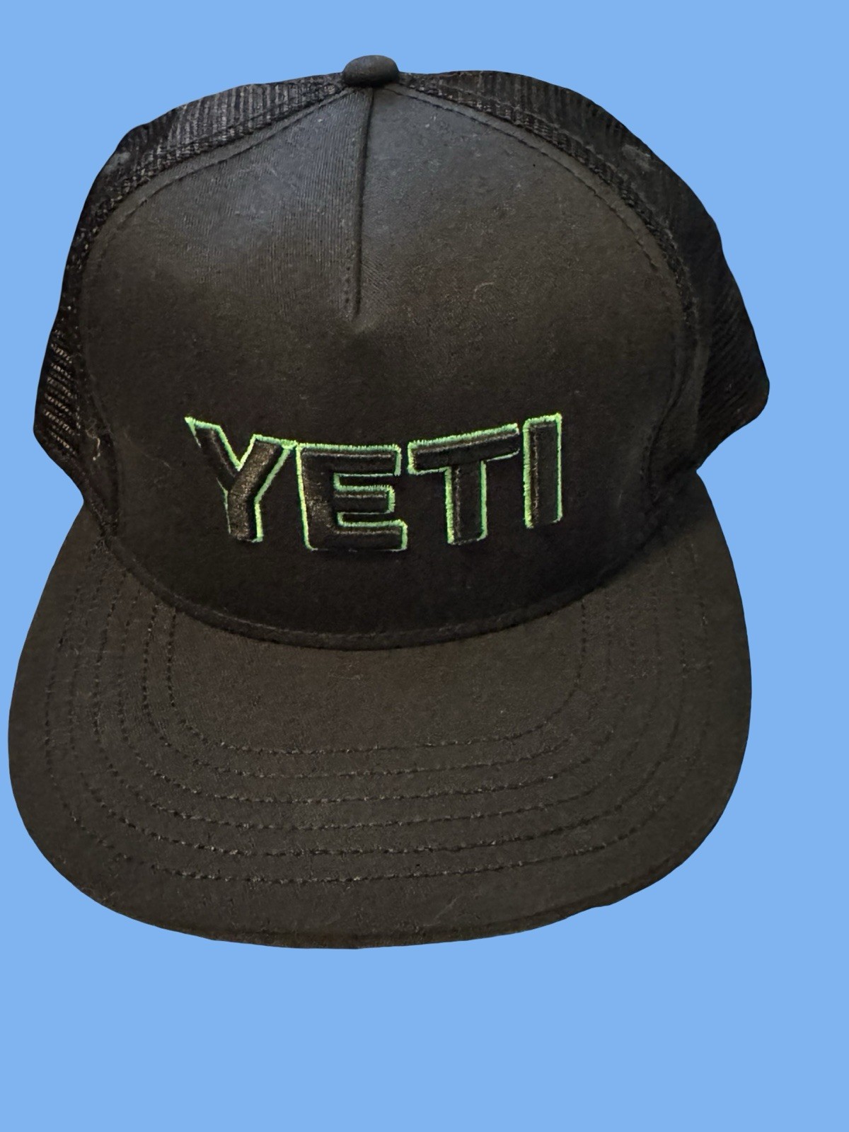 Yeti Austin FC Trucker Hat Snapback Black Neon Green Verde Listos Mesh Cap NWT