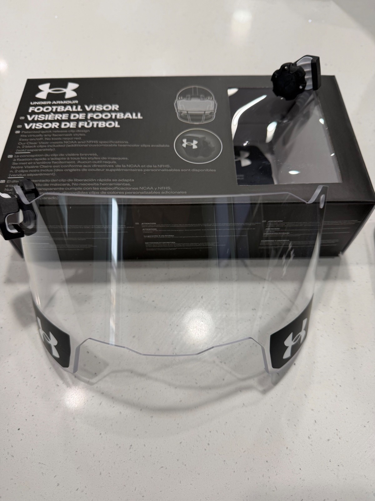 Football Visor Under Armour Adult Clear One Size