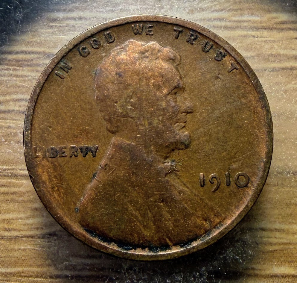 1910-P Lincoln Wheat Cent - Actual Coin Shown -  & Tracking INV#277