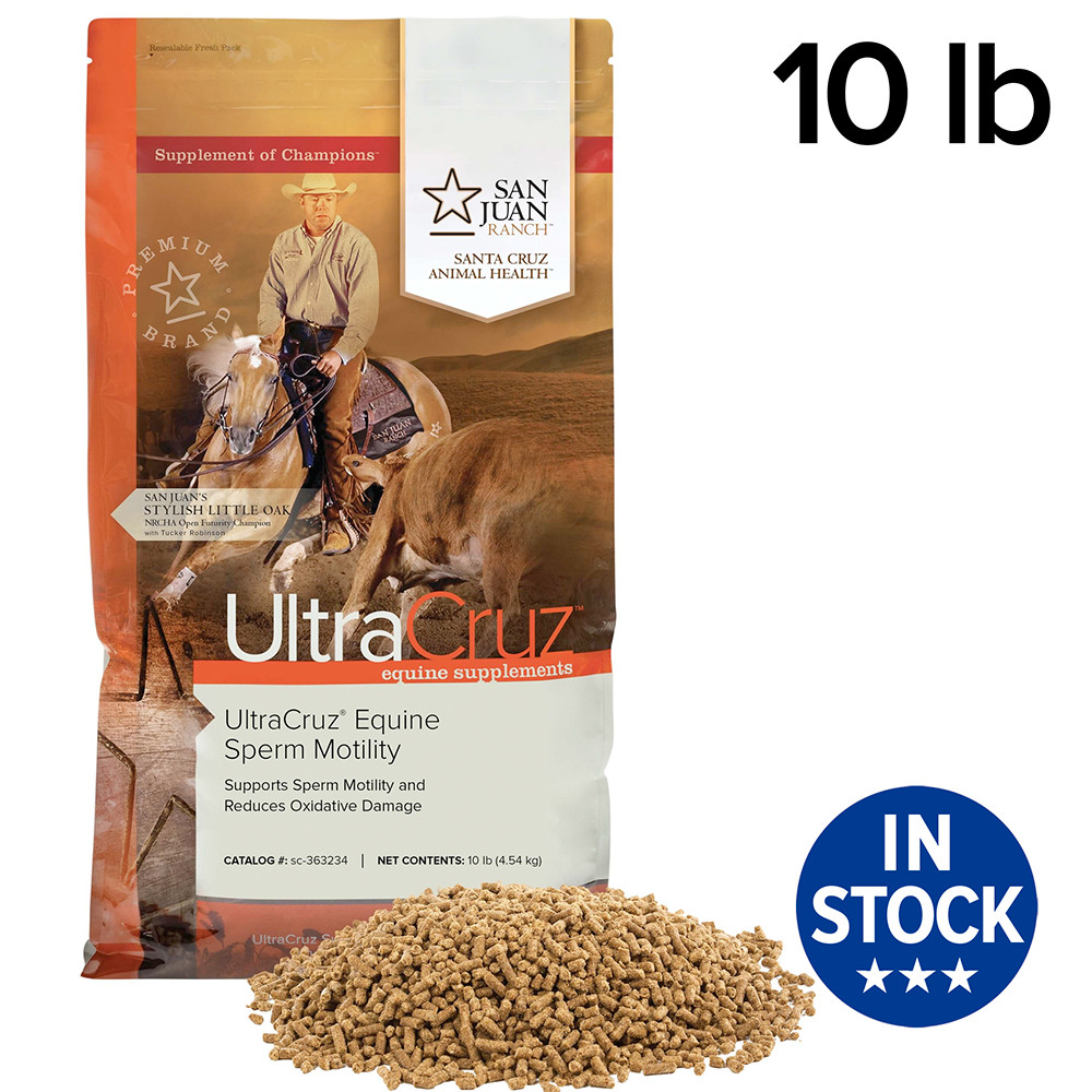 UltraCruz Equine Sperm Motility Enhancer Horse Supplement ,10 lb Pellet (31 Day)