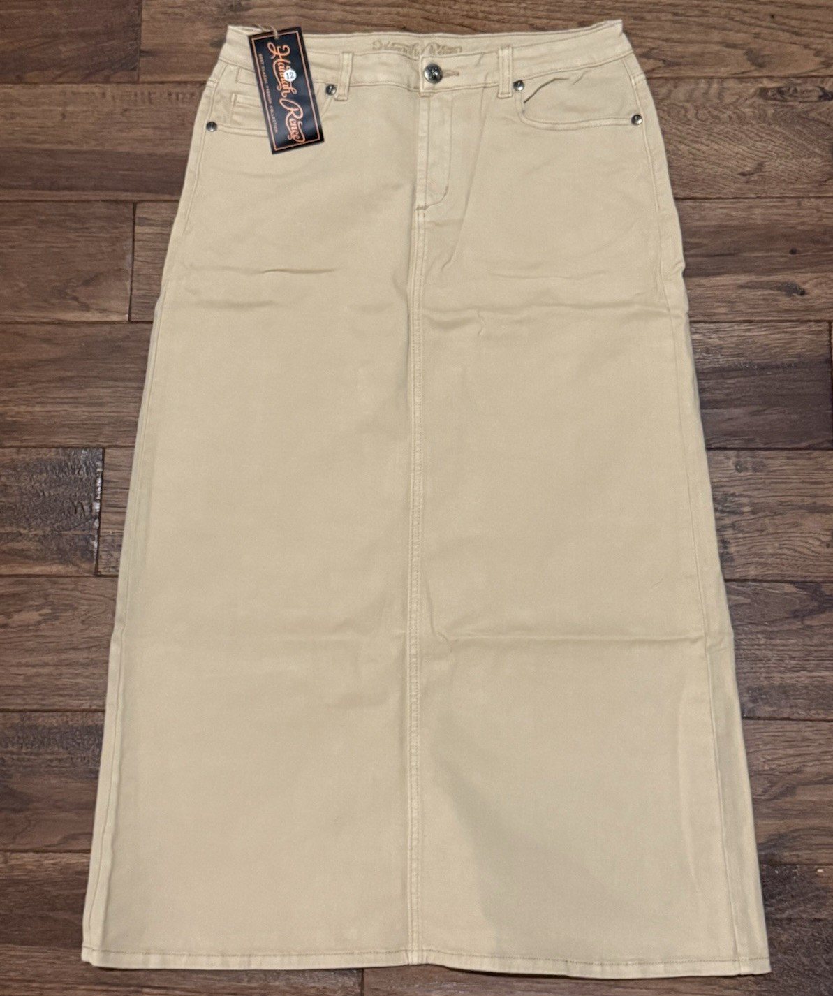 Hannah Renee Long Straight Khaki Skirts for Women Hannah Renee Long Straight Khaki Skirts for Women