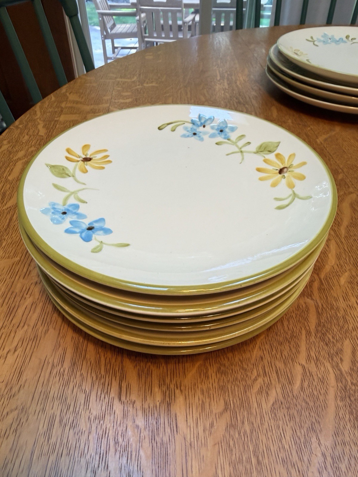 Vintage Franciscan Daisy Set Of 6 Salad Plates 8.25” Excellent Vintage Franciscan Daisy Set Of 6 Salad Plates 8.25” Excellent