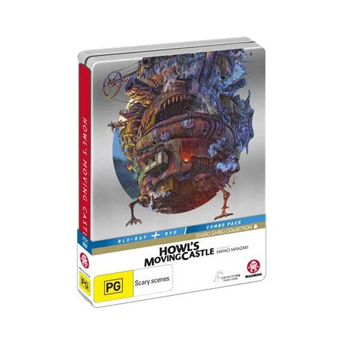 HOWL\'S MOVING CASTLE Blu-Ray + DVD Steelbook Studio Ghibli COLLECTRS ED Sealed