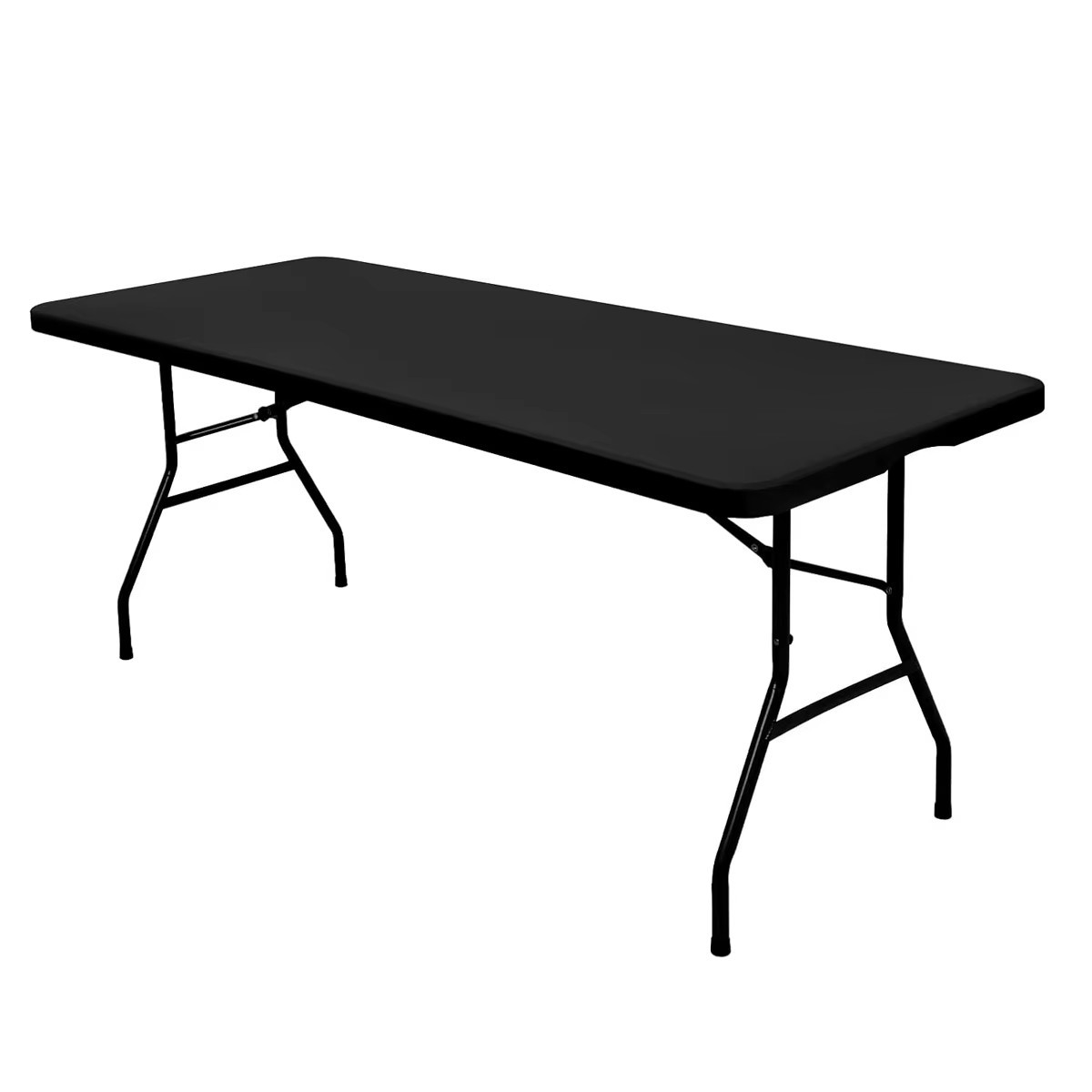 4FT 6FT 8FT Plastic Folding Table Cloth White Waterproof Party Indoor Outdoor
