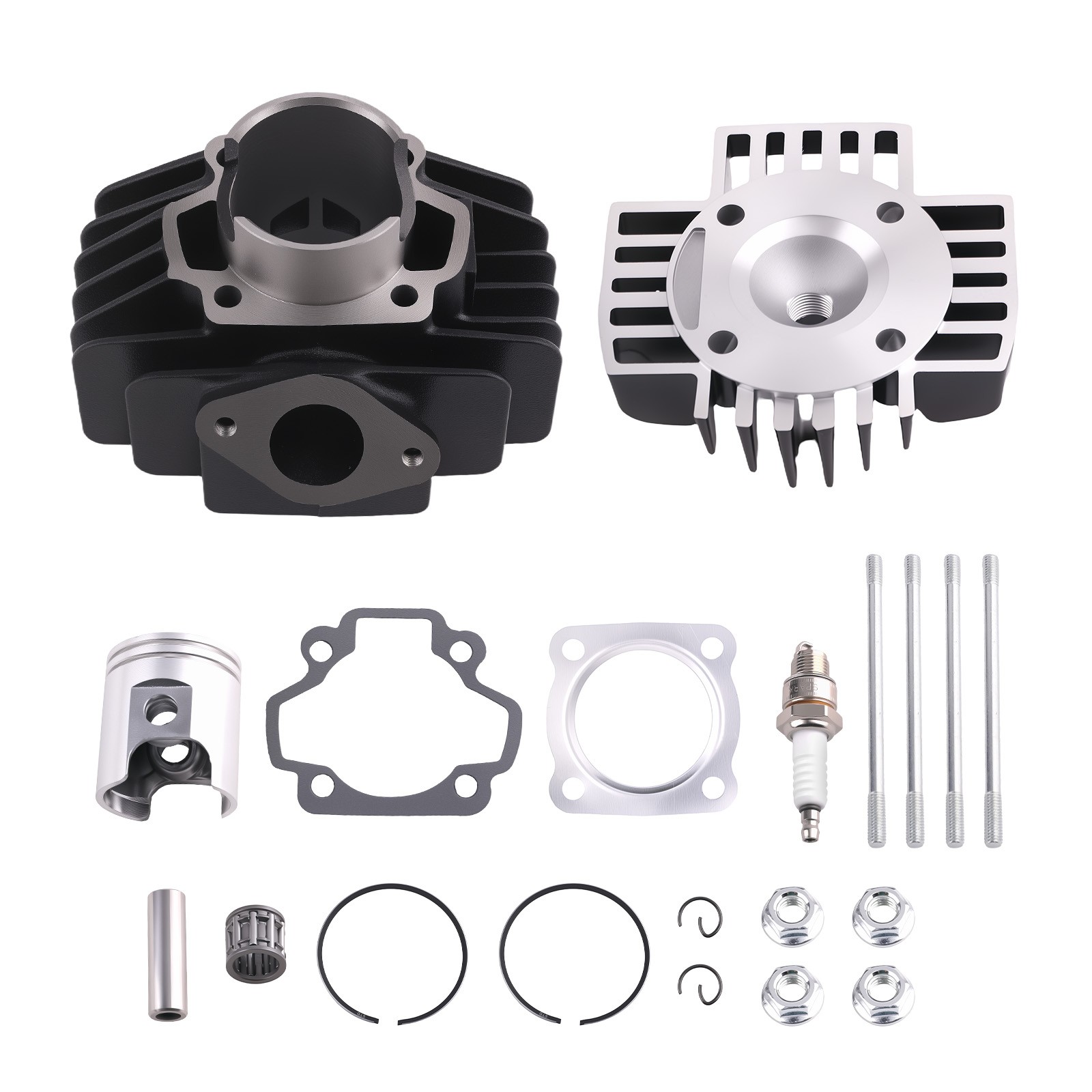 Big Bore Top End Cylinder Piston Gasket 60cc Kit For Yamaha 1982-2009 QT50 PW 50