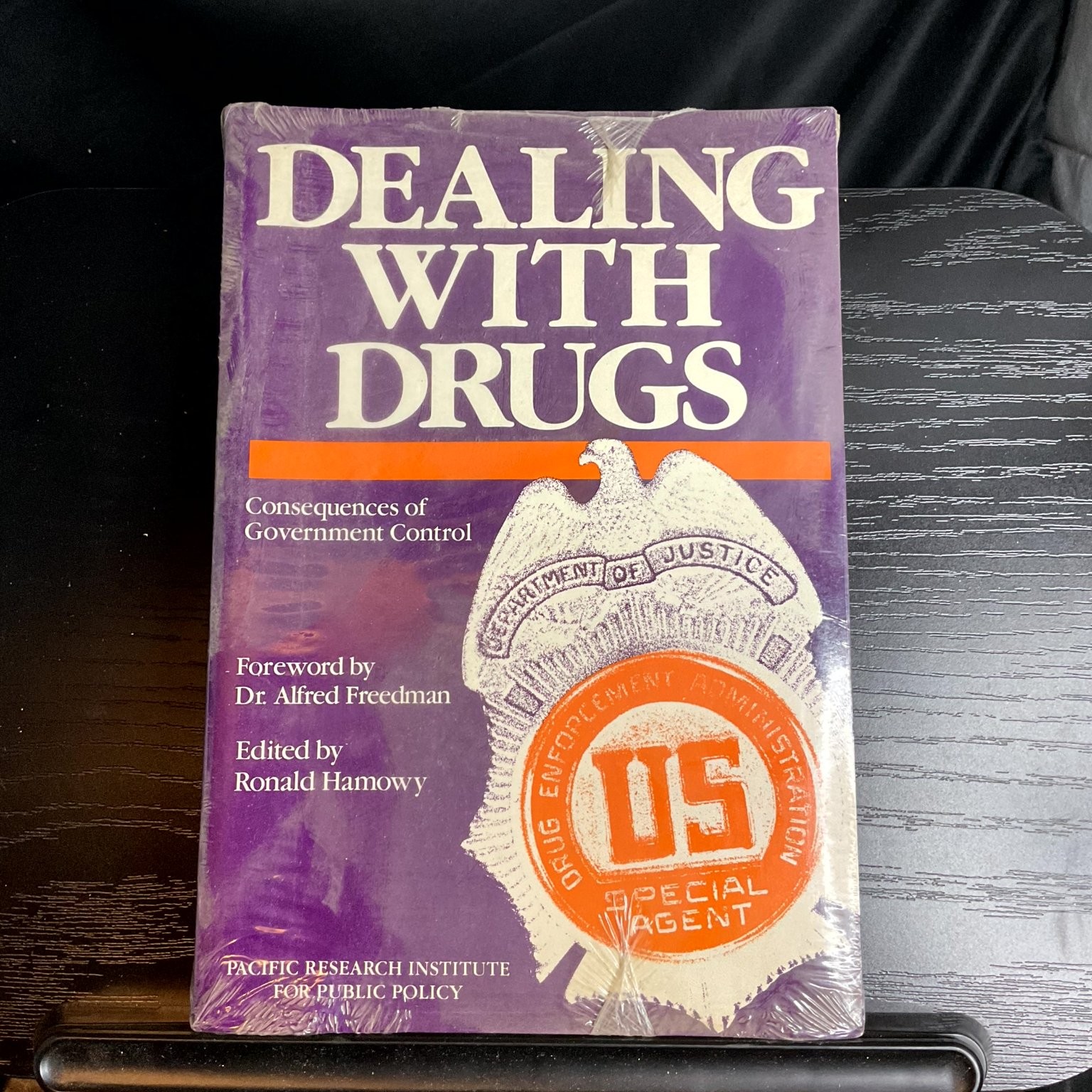 DEALING WITH DRUGS Ronald Hamowy 1987 Government Control Policy DEA Hardcover