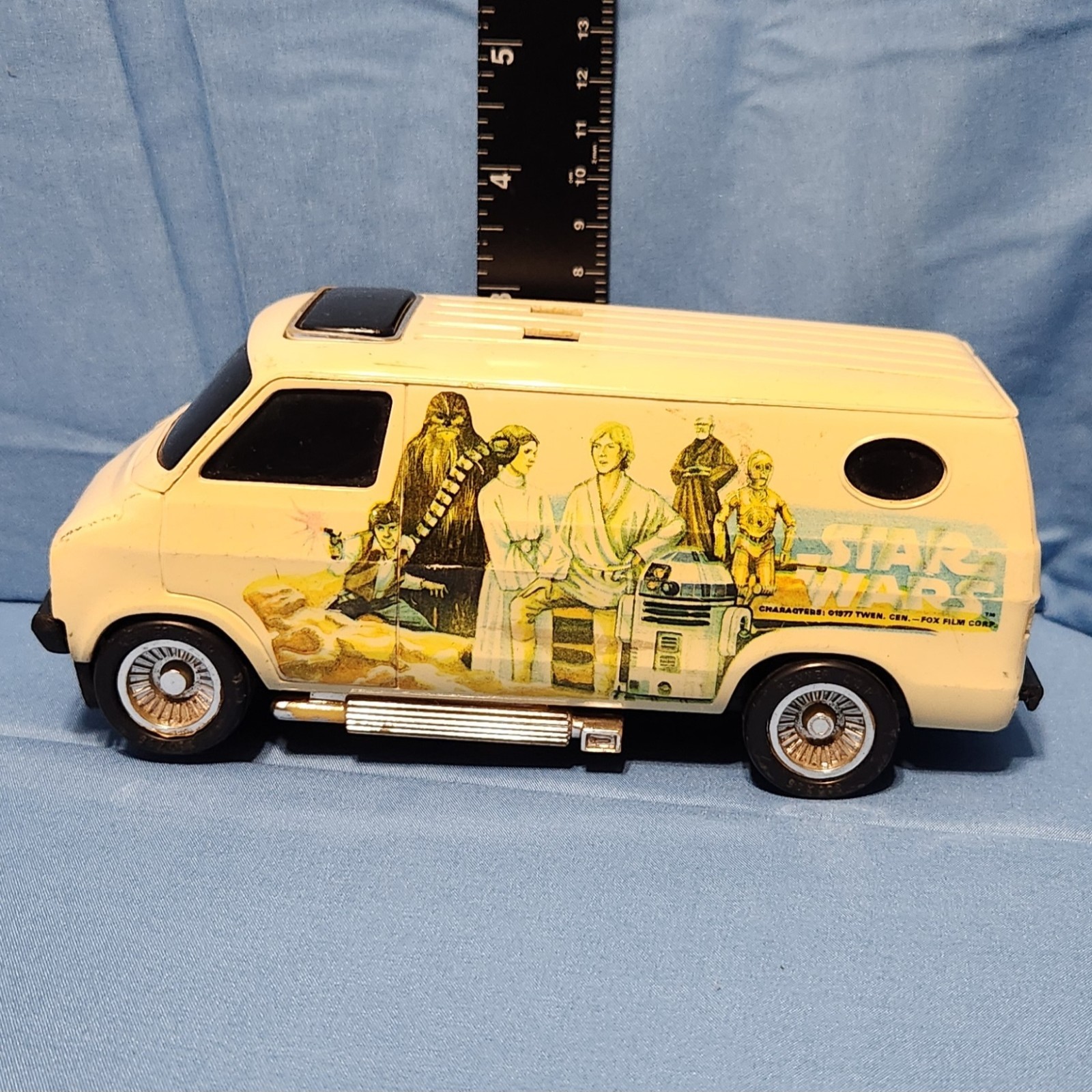 Vintage 1977 Kenner SSP Star Wars Van White Character Mural Toy Car Loose No... Vintage 1977 Kenner SSP Star Wars Van White Character Mural Toy Car Loose No...