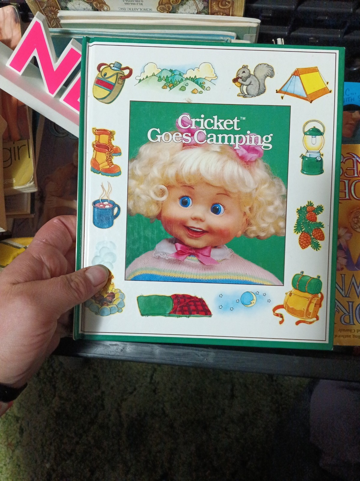 Vintage 1986 Cricket Goes Camping Activity Book