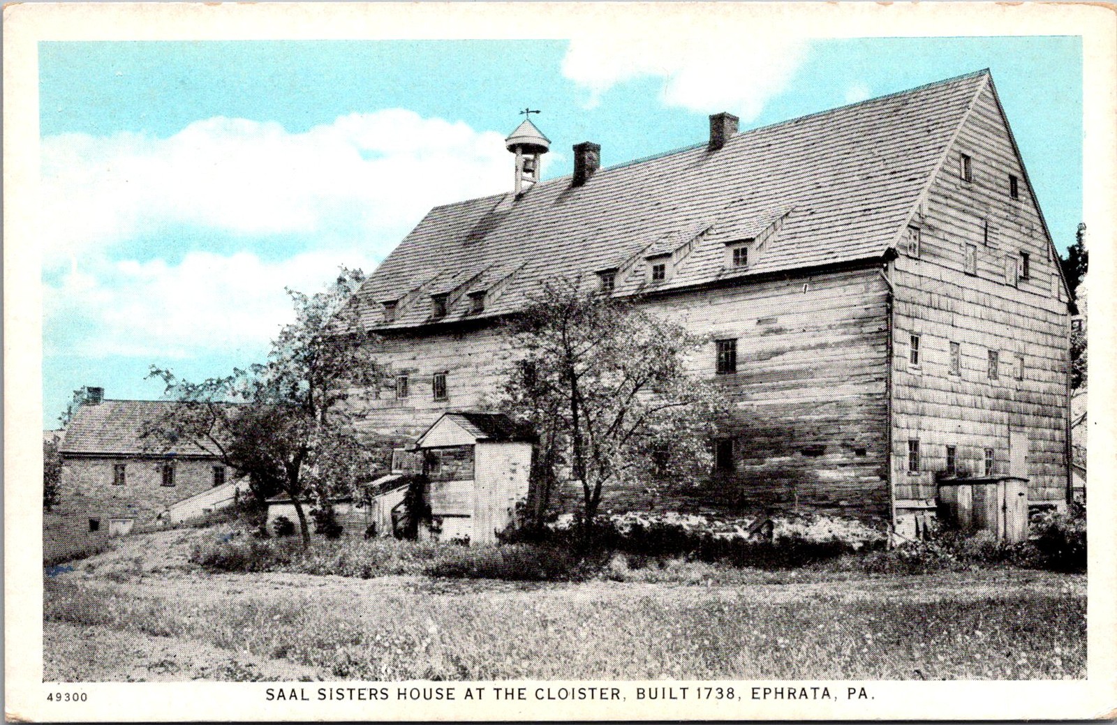 Saal Sisters House at the Cloister Ephrata PA Vintage Postcard 5P21-1 Saal Sisters House at the Cloister Ephrata PA Vintage Postcard 5P21-1