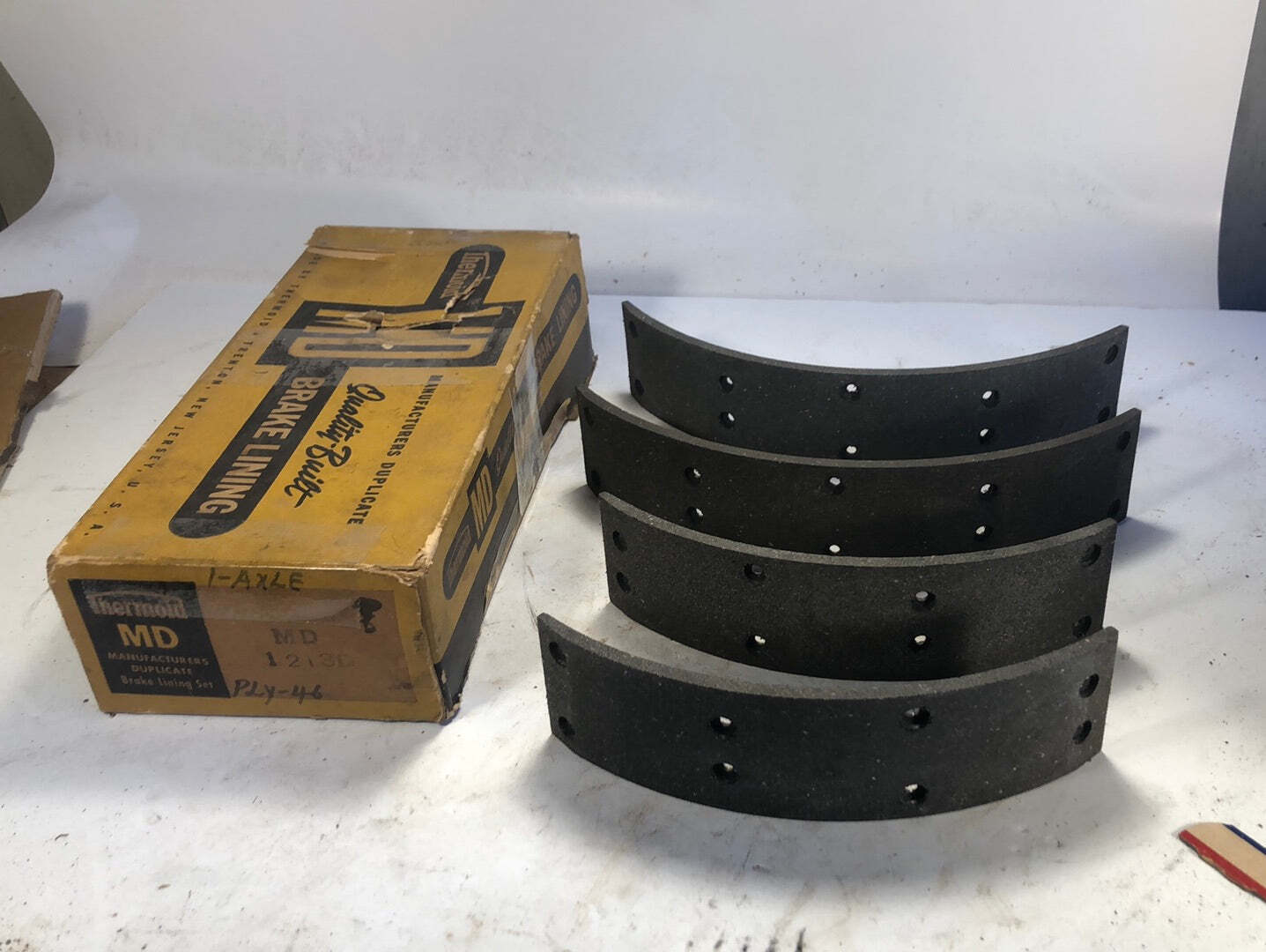 1946 Plymouth brake linings single axle NORS 1946 Plymouth brake linings single axle NORS