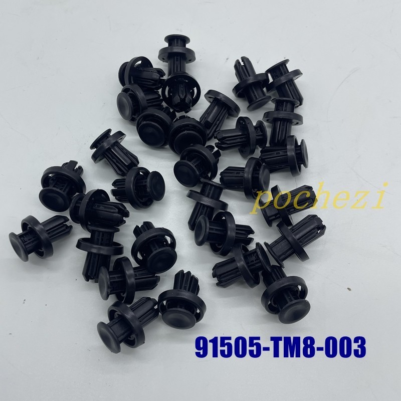 NEW 30pcs 91505-TM8-003 BUMPER / UNDER COVER RETAINER CLIP FOR HONDA US