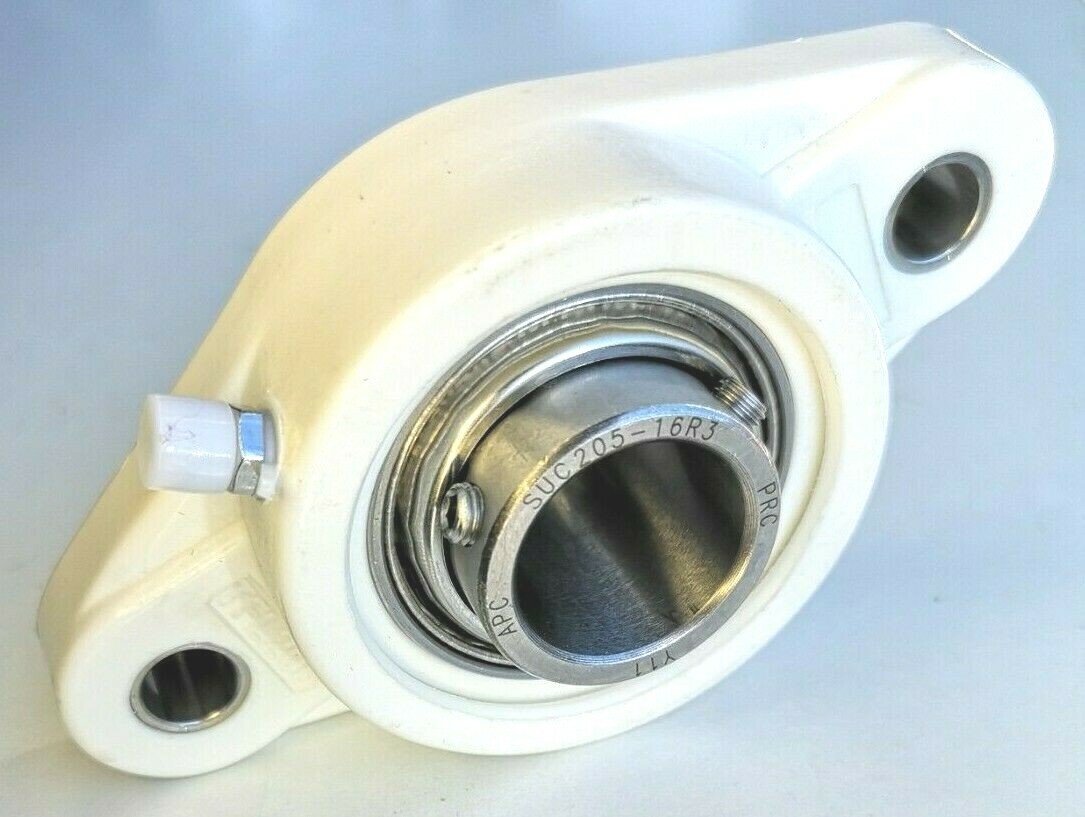 Premium SUCTFL205-16R3 w/TRIPLE-LIP Seal | Stainless UCFL205-16L3 Thermoplastic 