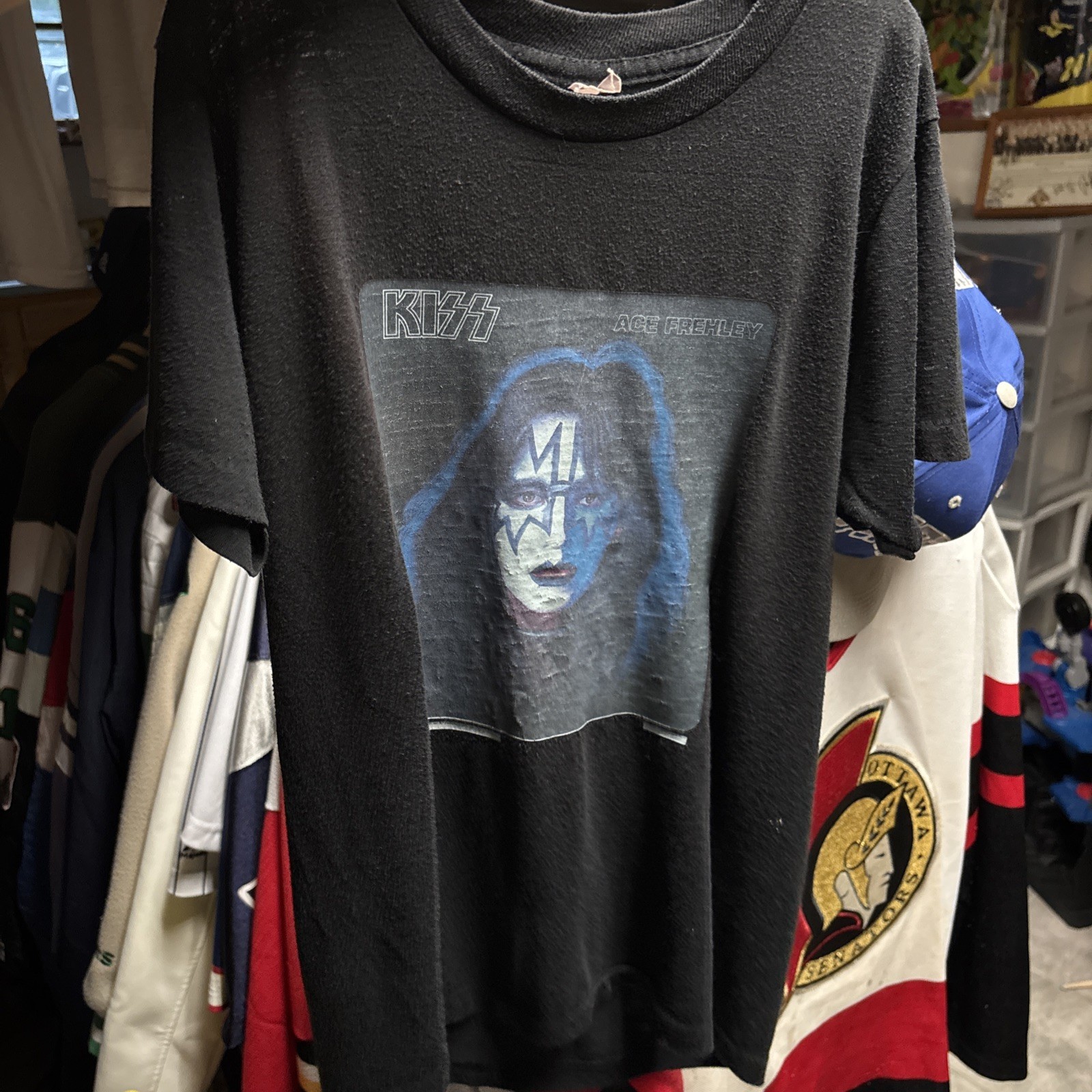 Ace Frehley 1978 size S - Aucoin era Solo t-shirt Authentic Kiss Baby Tee