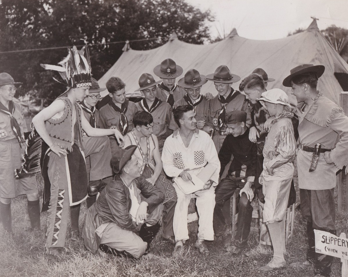 1937 Press Photo Cleveland OH Boy Scouts at Tent City, Jamboree in Washington DC